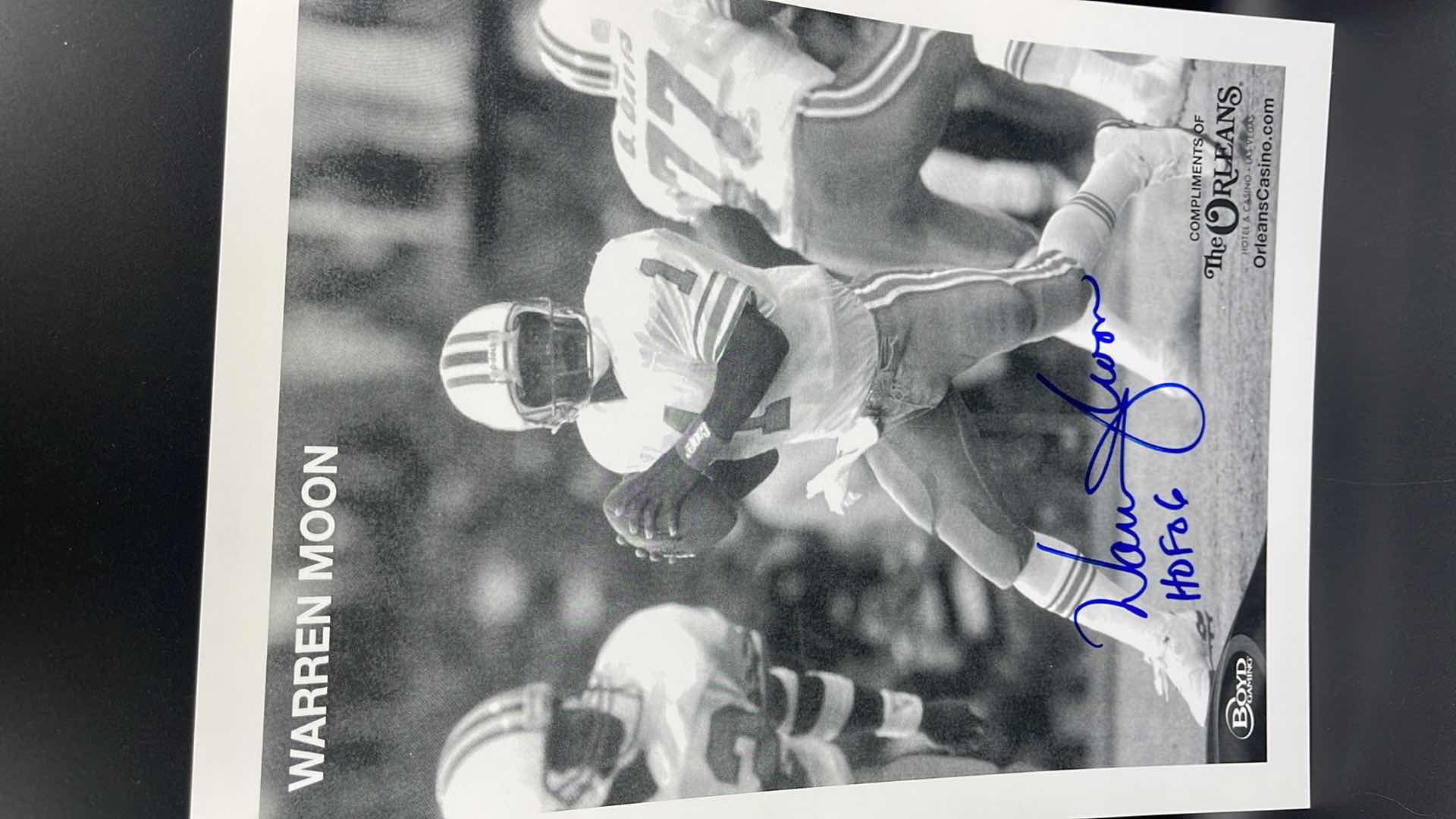 Photo 1 of WARREN MOON 8” X 10” AUTOGRAPHED PHOTO