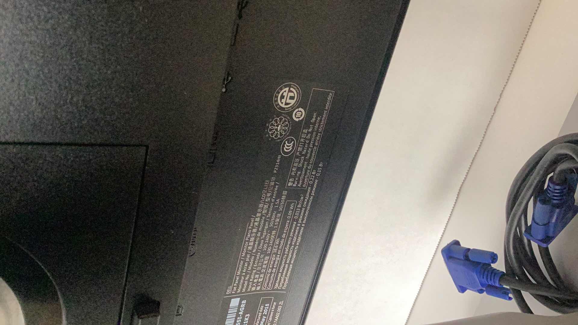 Photo 1 of DELL 23” FLAT PANEL MONITOR P2314HT