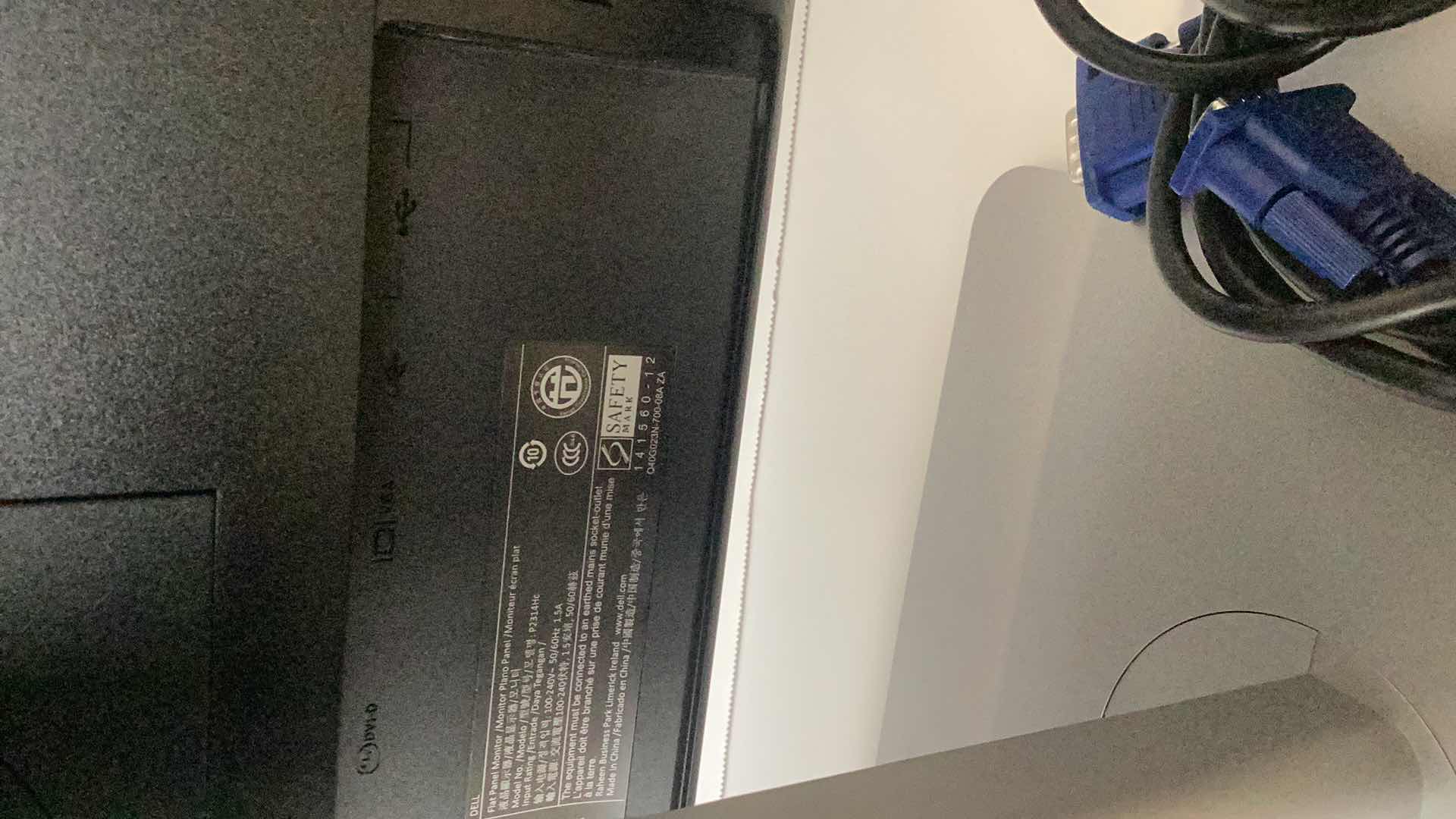 Photo 1 of DELL 23” FLAT PANEL MONITOR P2314HT