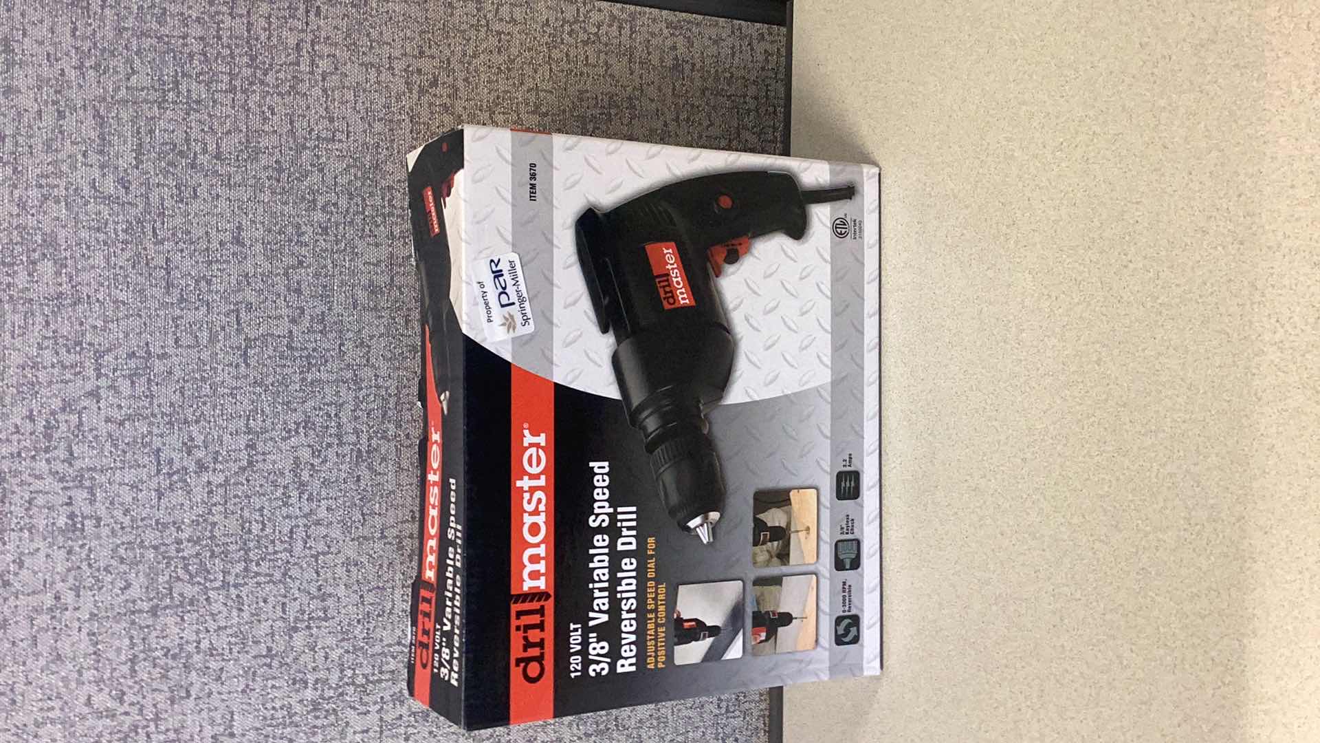 Photo 1 of DRILLMASTER 3/8” VARIABEL SPEED REVERSIBLE DRILL