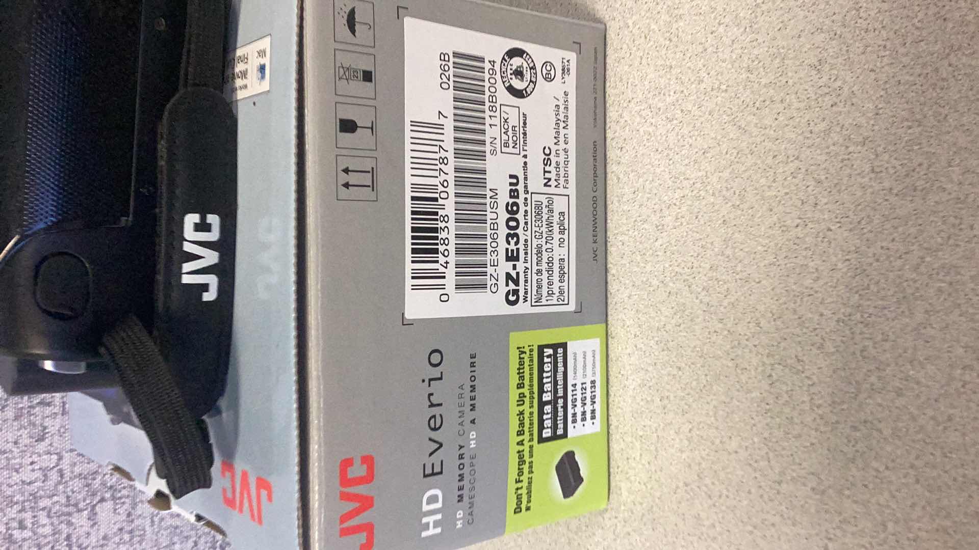 Photo 1 of JVC GZ-E306BU NO POWER CABLE