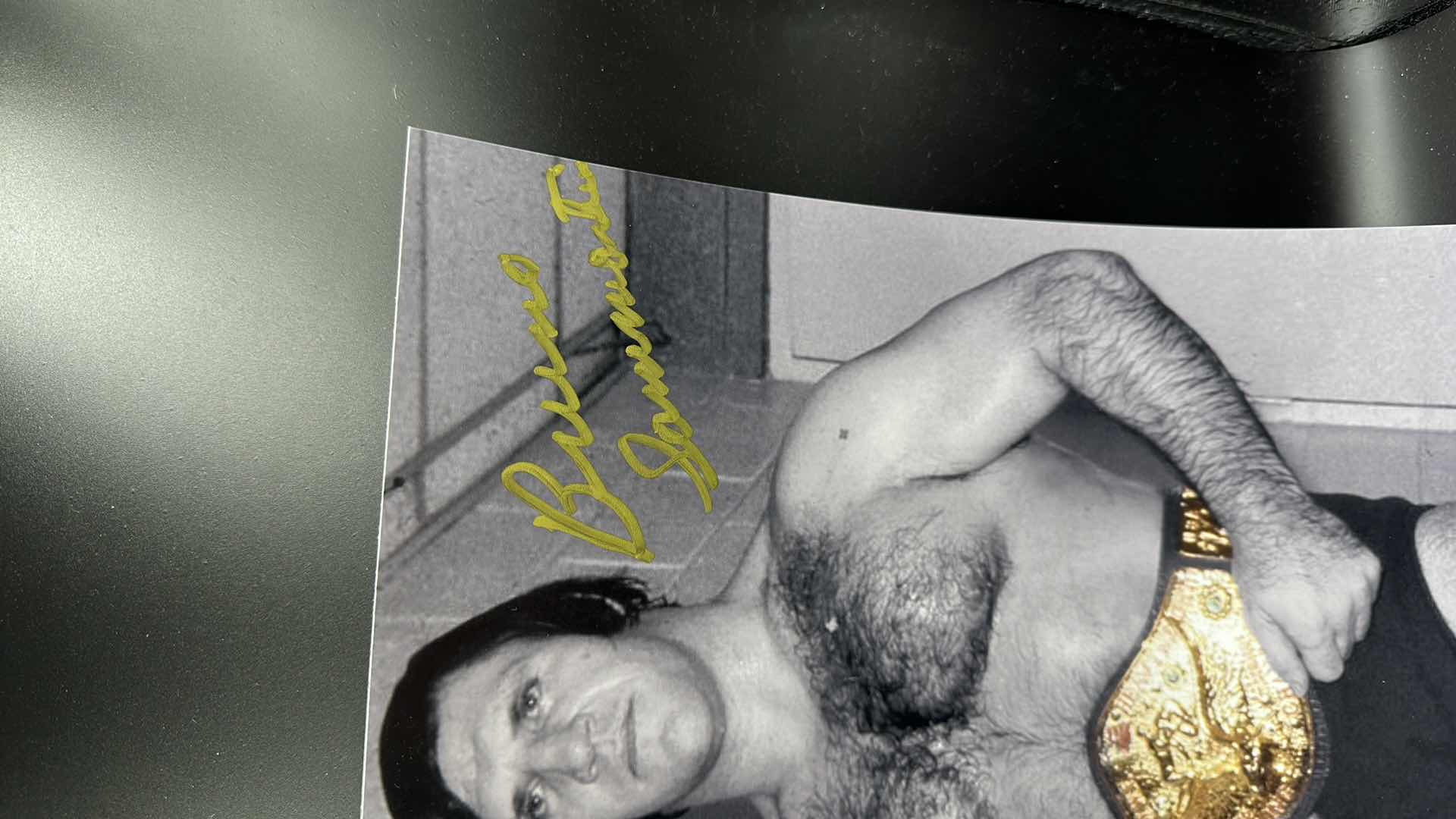 Photo 2 of WWE LEGEND BRUNO SAMMARTINO 8” X 10” AUTOGRAPHED PHOTO