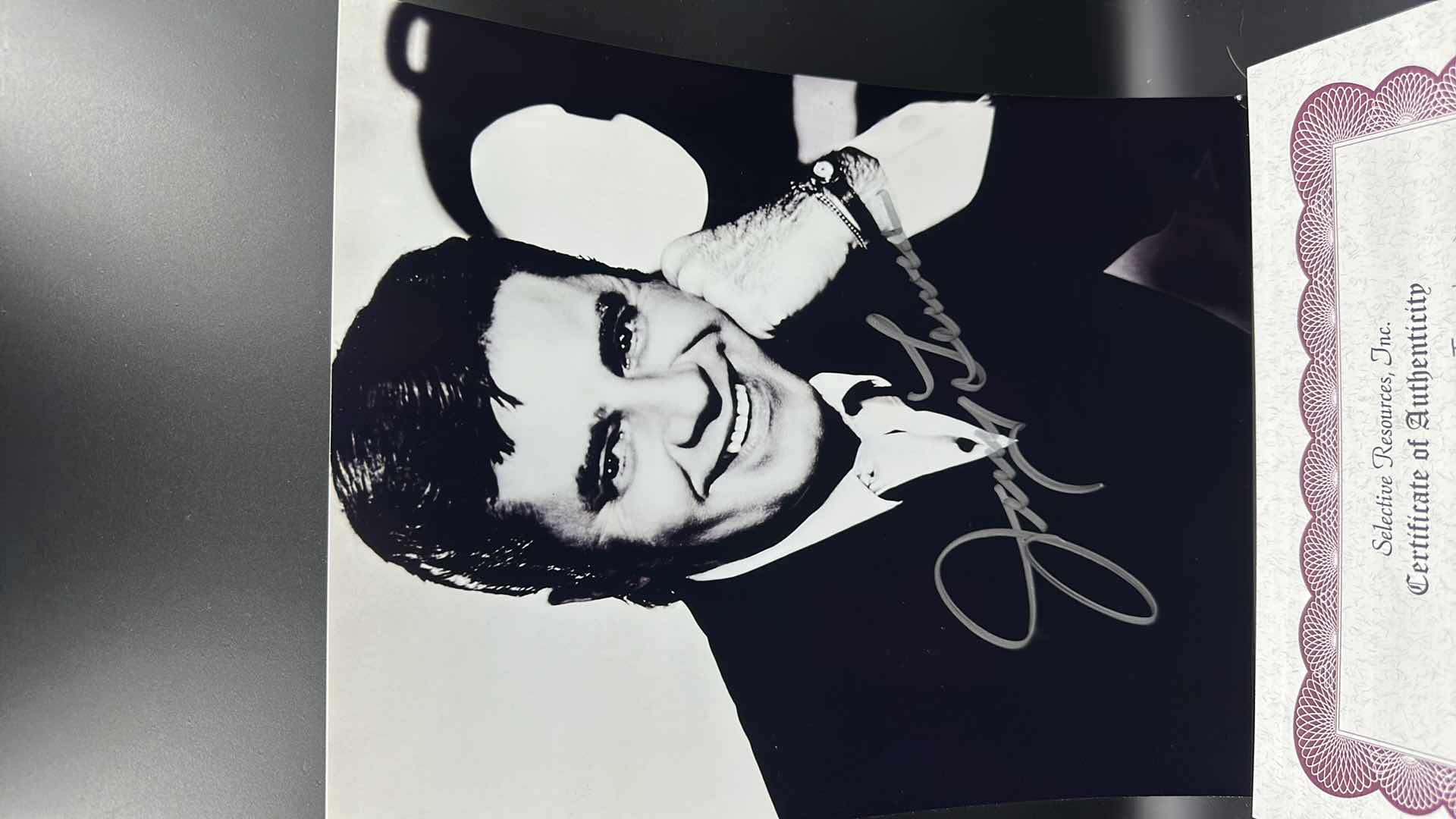 Photo 1 of JERRY LEWIS 8” X 10” AUTOGRAPHED PHOTO W COA