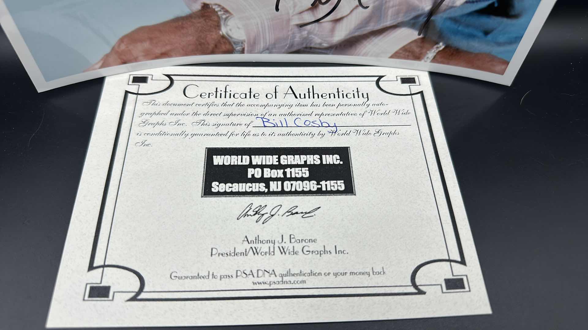 Photo 3 of BILL COSBY 8” X 10” AUTOGRAPHED PHOTO W COA