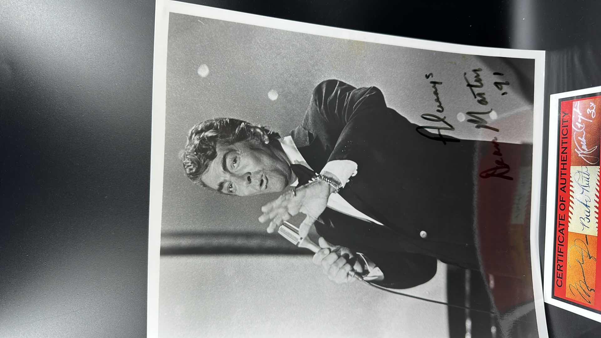 Photo 1 of DEAN MARTIN 8” X 10” AUTOGRAPHED PHOTO W COA