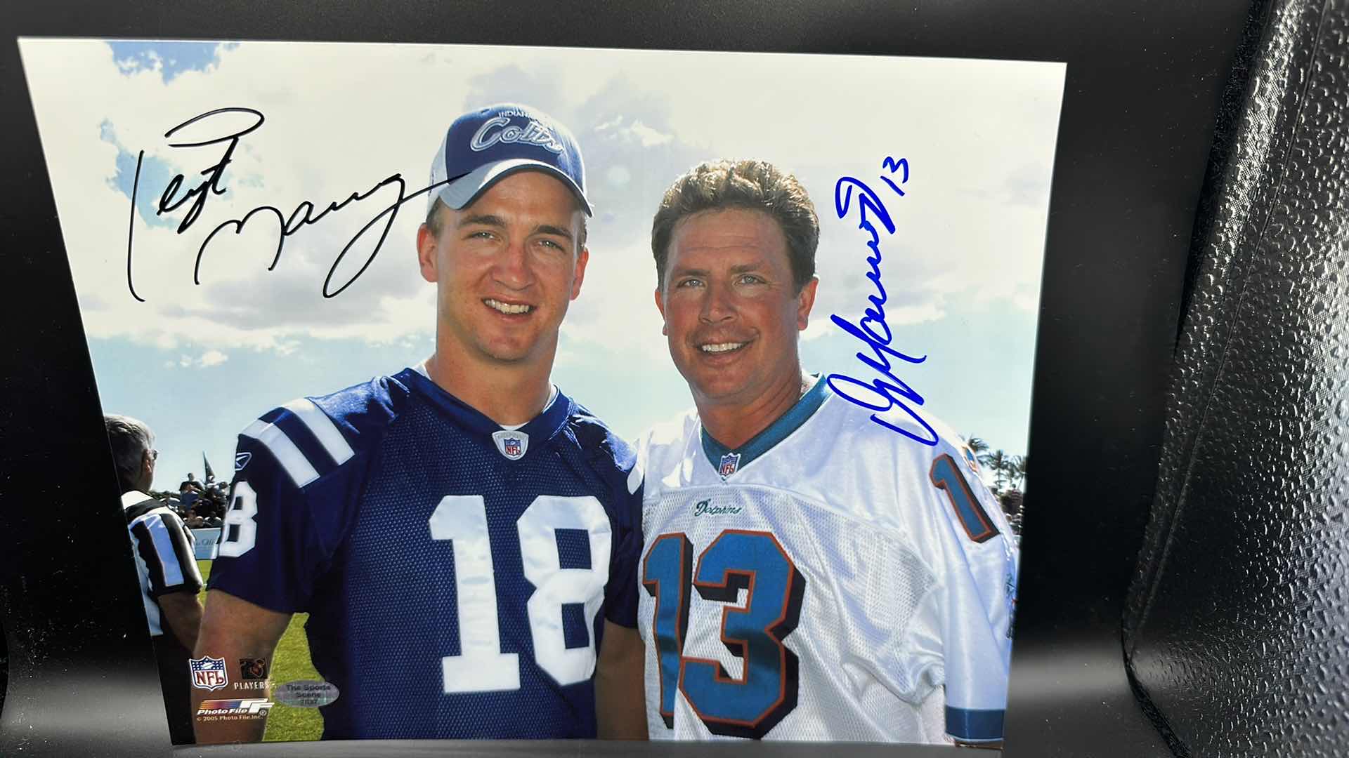 Photo 1 of PEYTON MANNING & DAN MARINO 8” X 10” AUTOGRAPHED PHOTO W COA