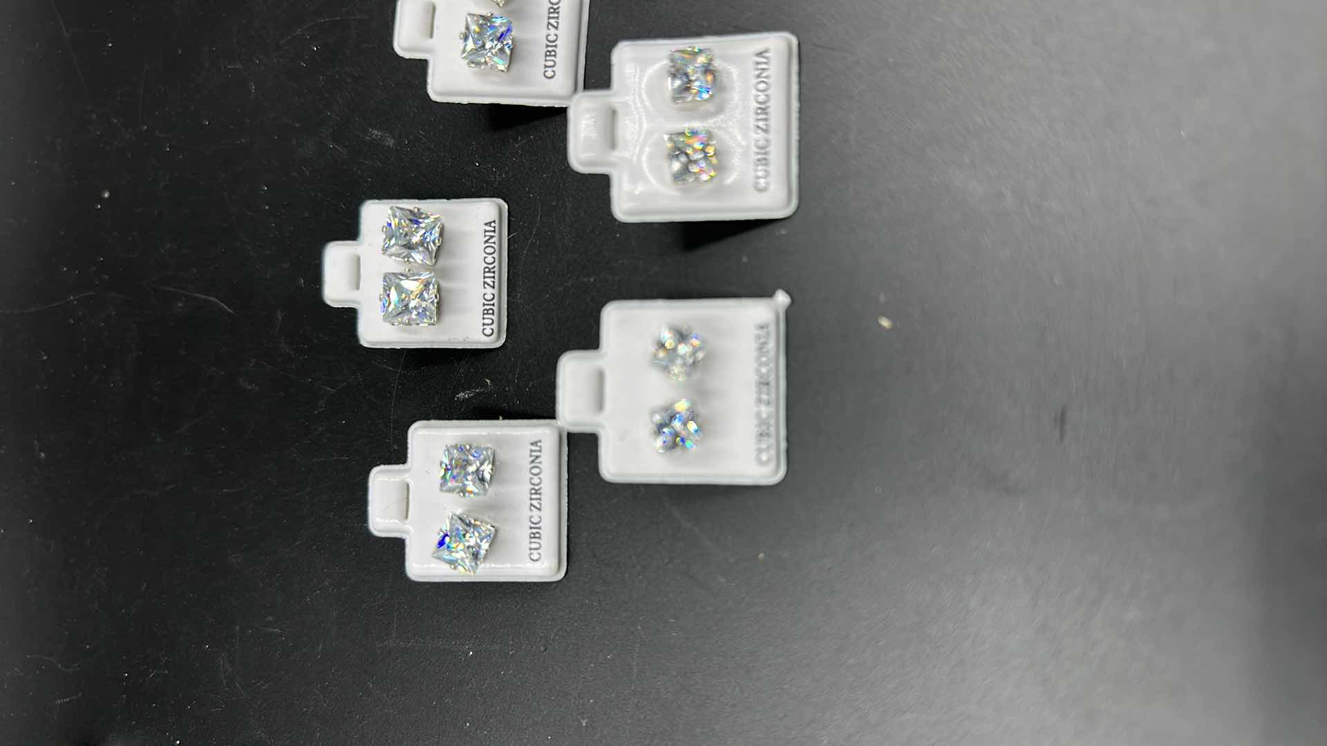 Photo 1 of 5 PC CUBIC ZIRCONIA EARING SETS