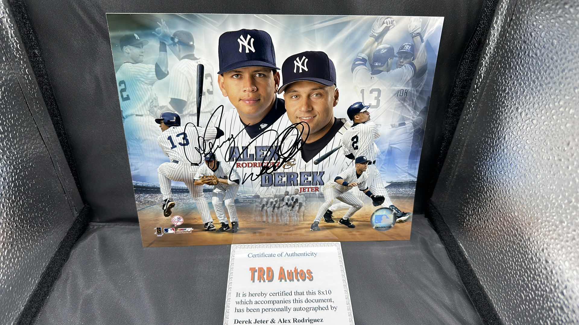 Photo 1 of ALEX RODRIGUEZ & DEREK JETER 8”X10” AUTOGRAPHED PHOTO W COA