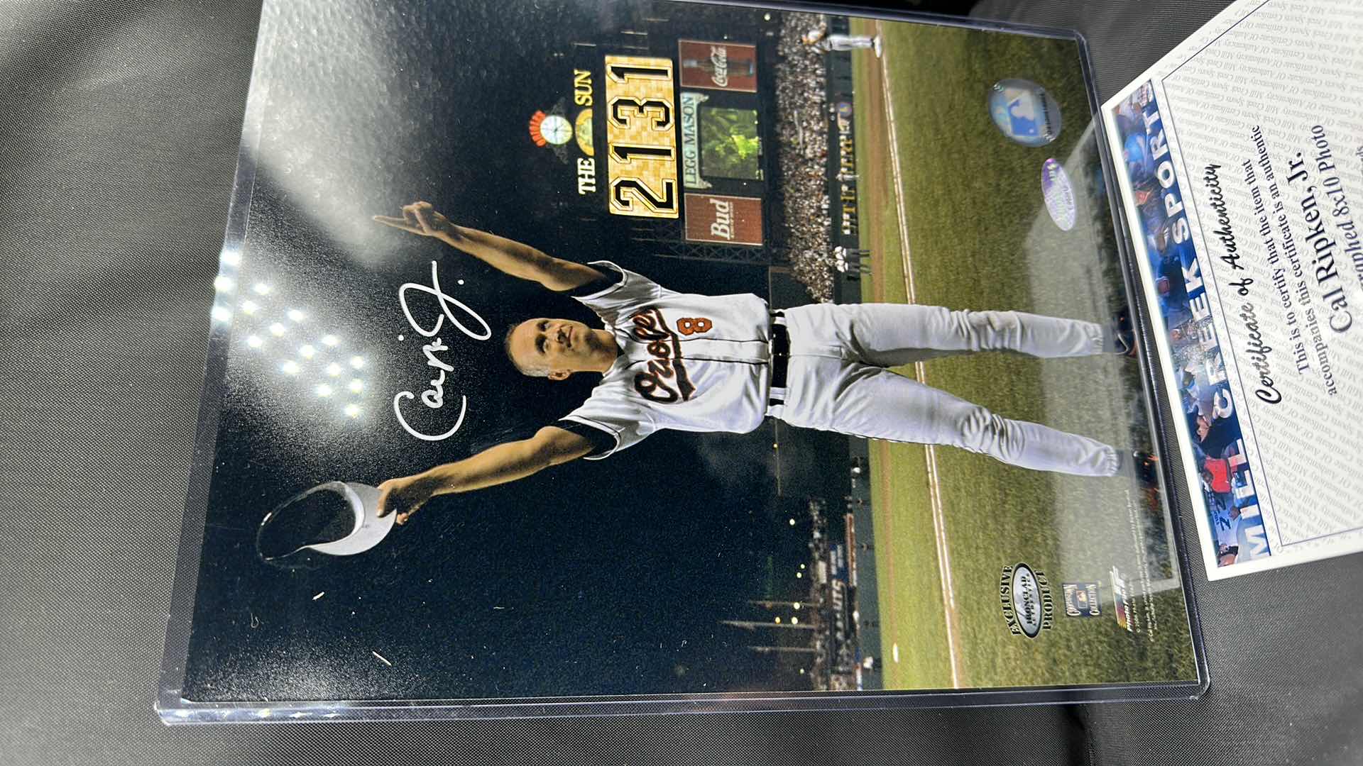Photo 1 of CAL RIPKEN JR. 8”X10” AUTOGRAPHED PHOTO W COA
