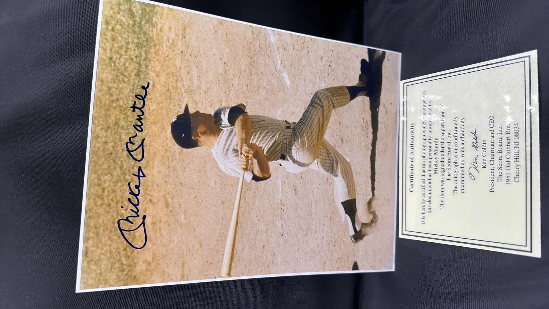 Photo 1 of MICKEY MANTLE 8”X10” AUTOGRAPHED PHOTO W COA
