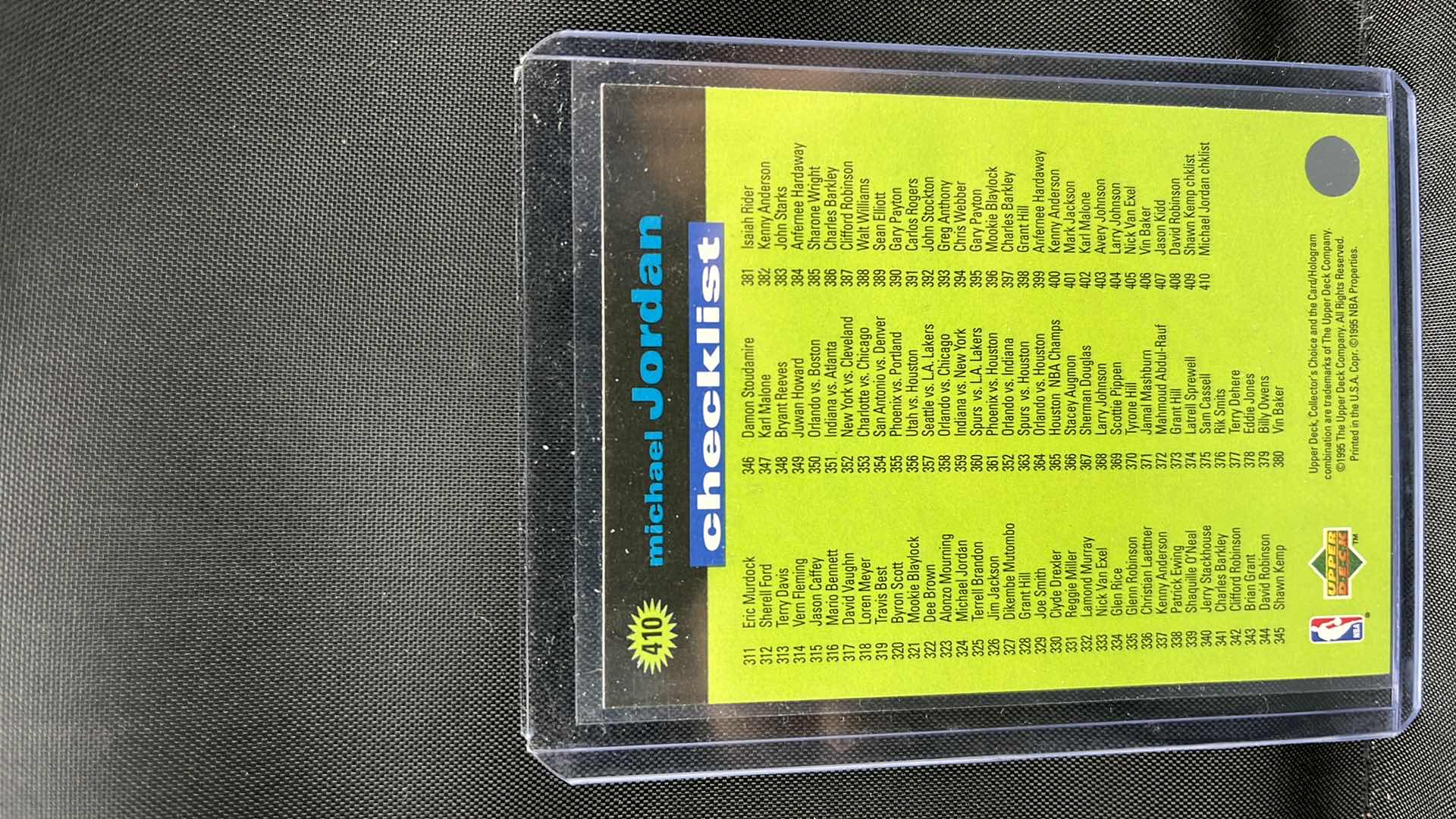 Photo 1 of 1995 MICHEAL JORDAN upper deck 410