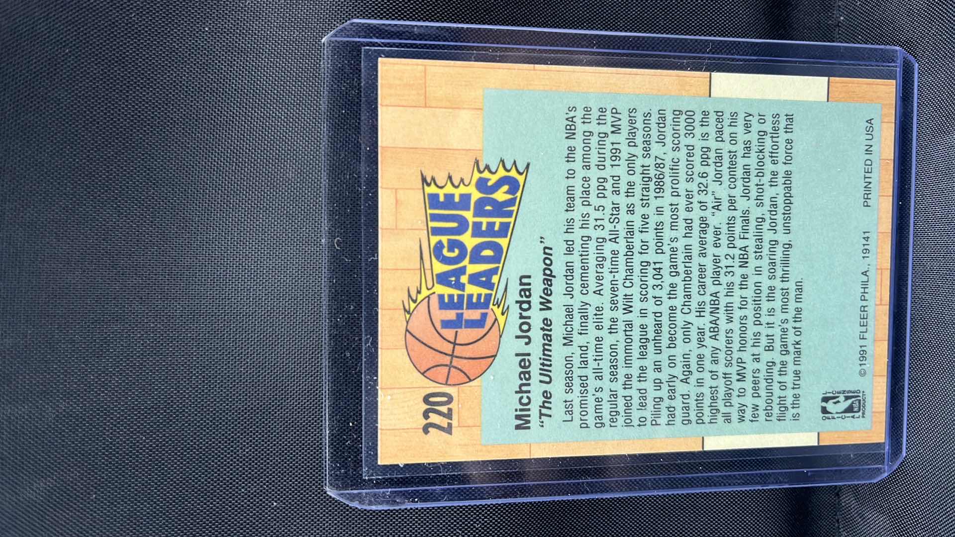 Photo 1 of 1991 MICHEAL JORDAN FLEER 220