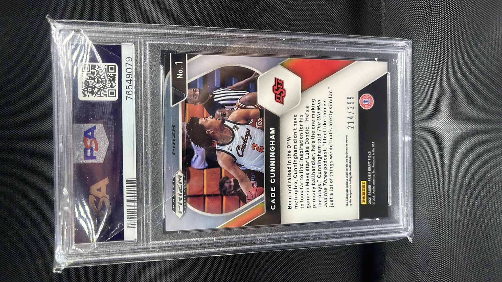 Photo 1 of 2021 CADE CUNNINGHAM PANINI PRIZM 214 RATED 9