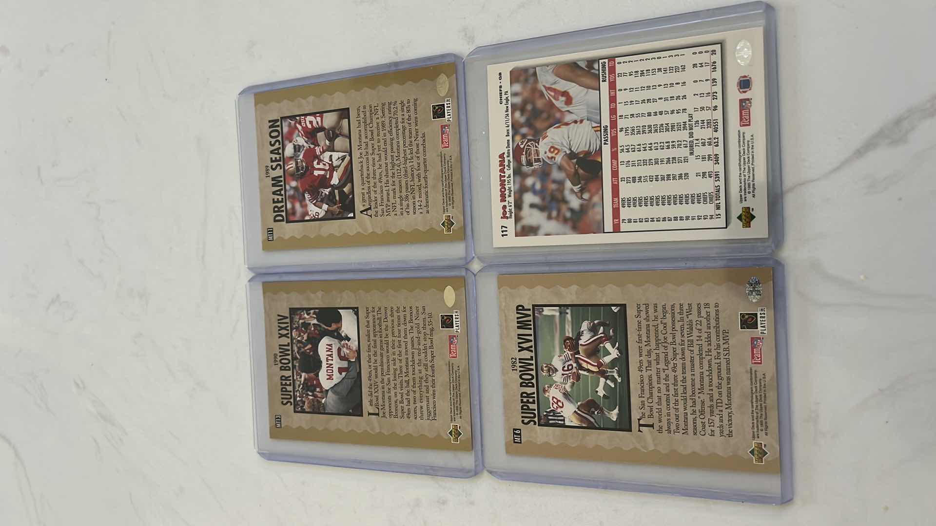 Photo 1 of Assorted joe Montana football cards
