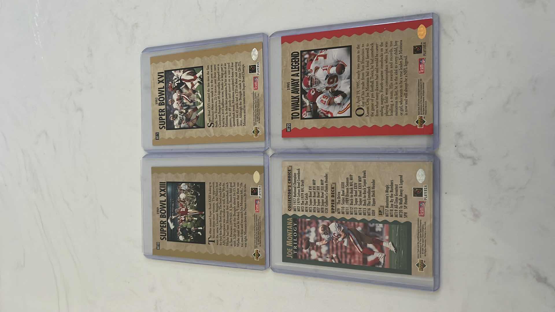 Photo 1 of Assorted joe Montana football cards