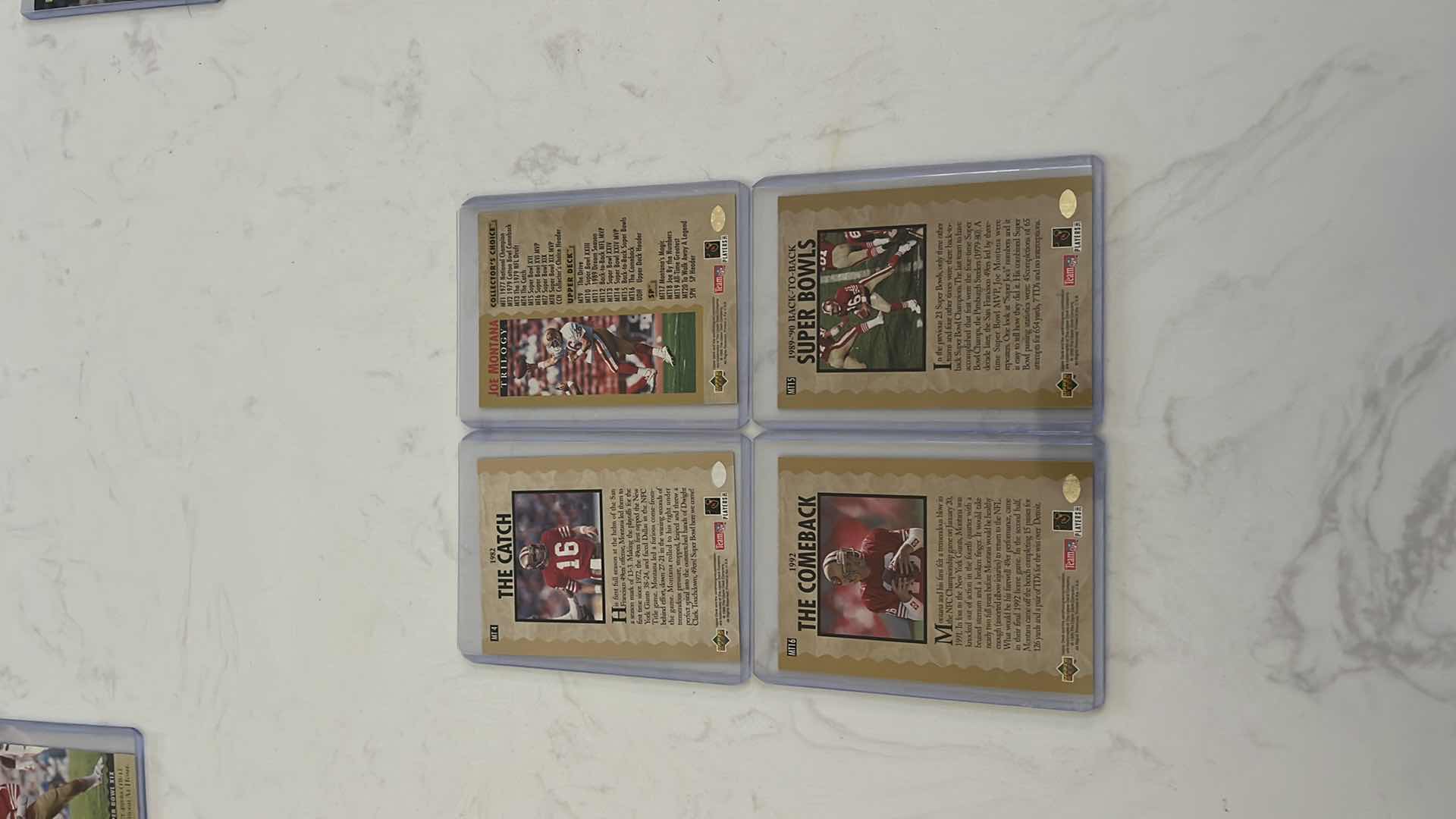 Photo 1 of Assorted joe Montana football cards