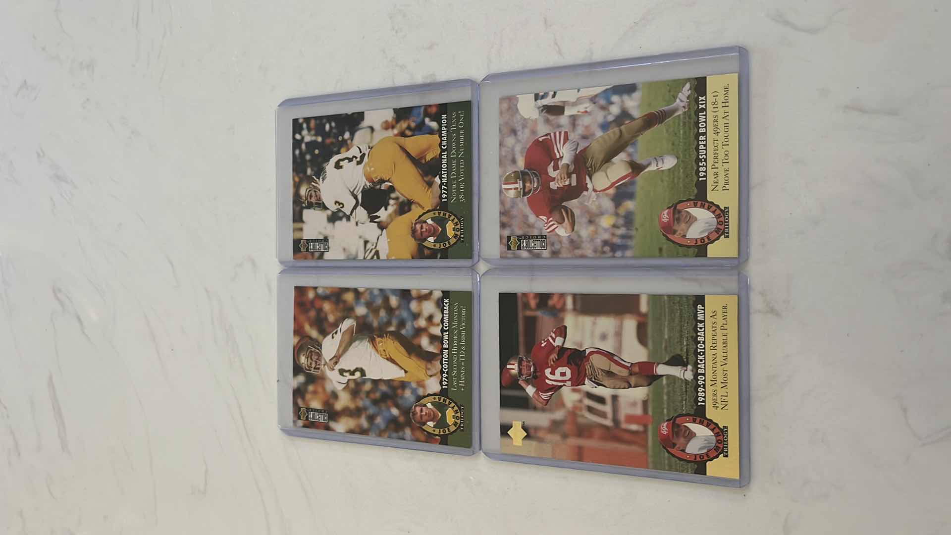 Photo 1 of Assorted joe Montana football cards