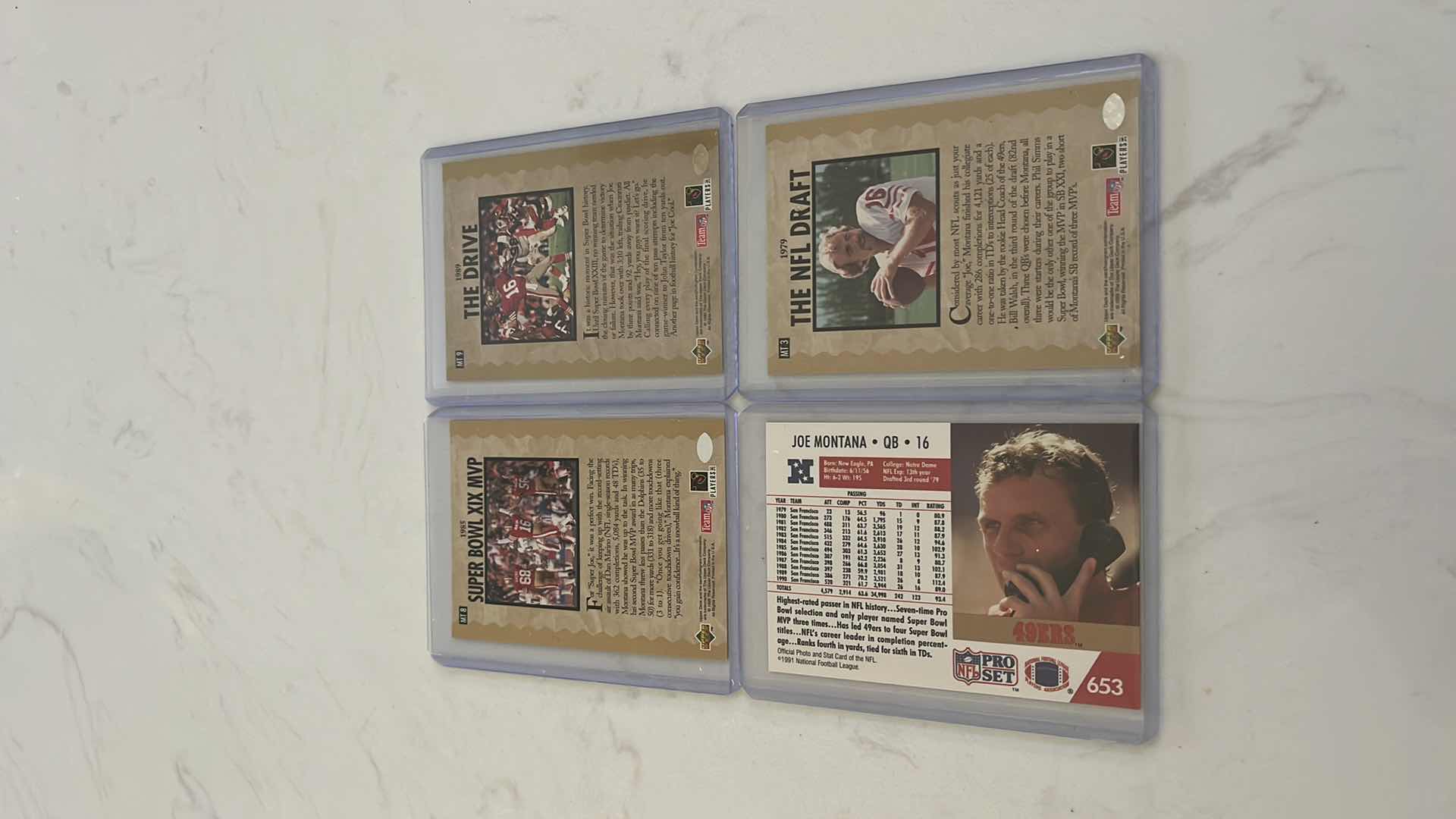 Photo 1 of Assorted joe Montana football cards