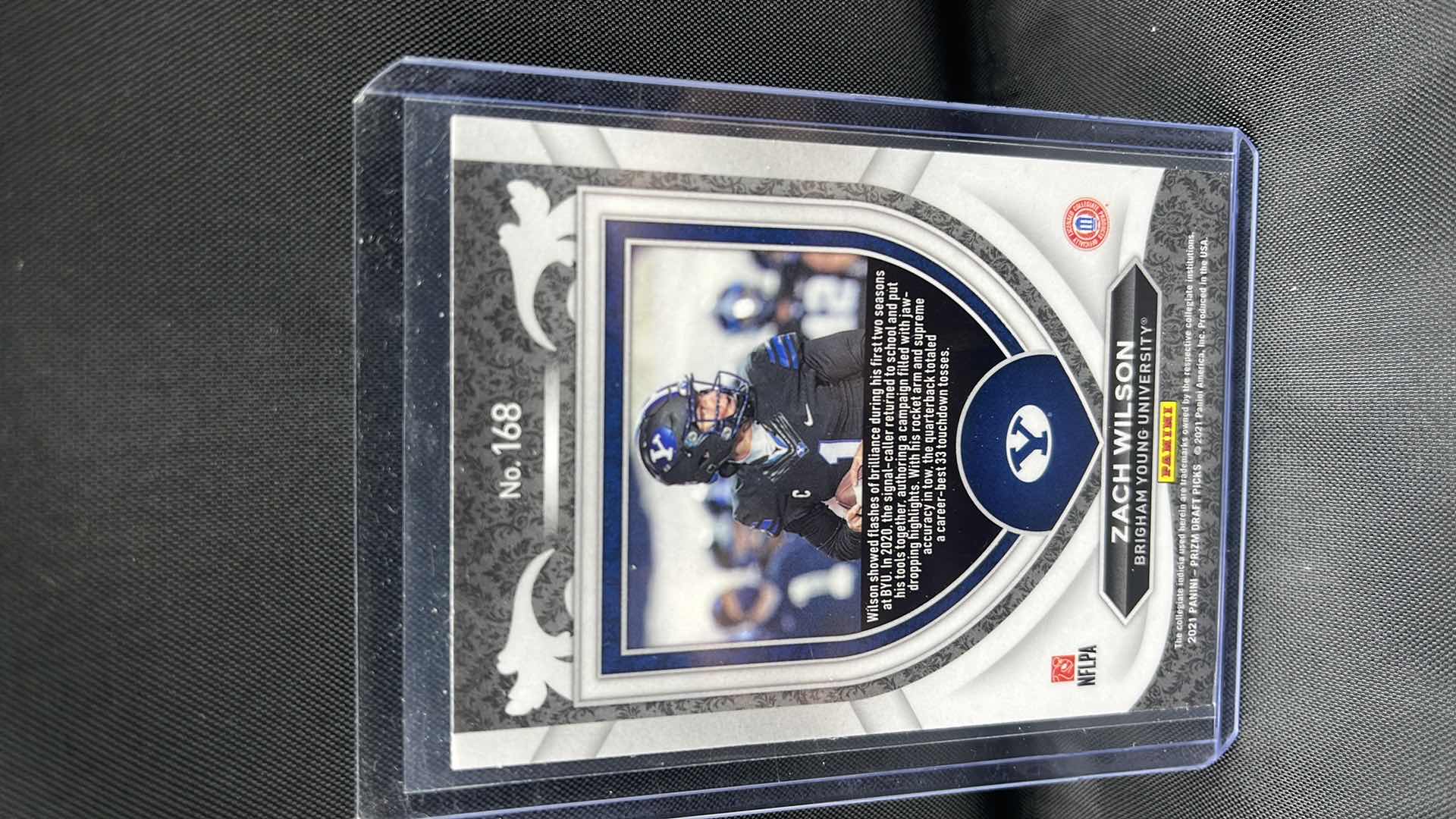 Photo 1 of 2021 panini PRIZM rookie Zach Wilson 168