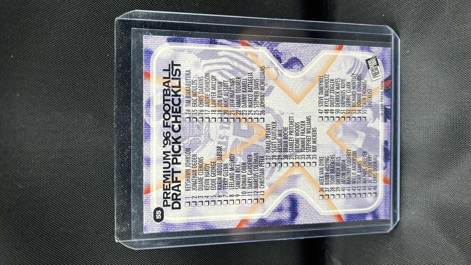 Photo 1 of 1996 press pass rookie Zach Thomas