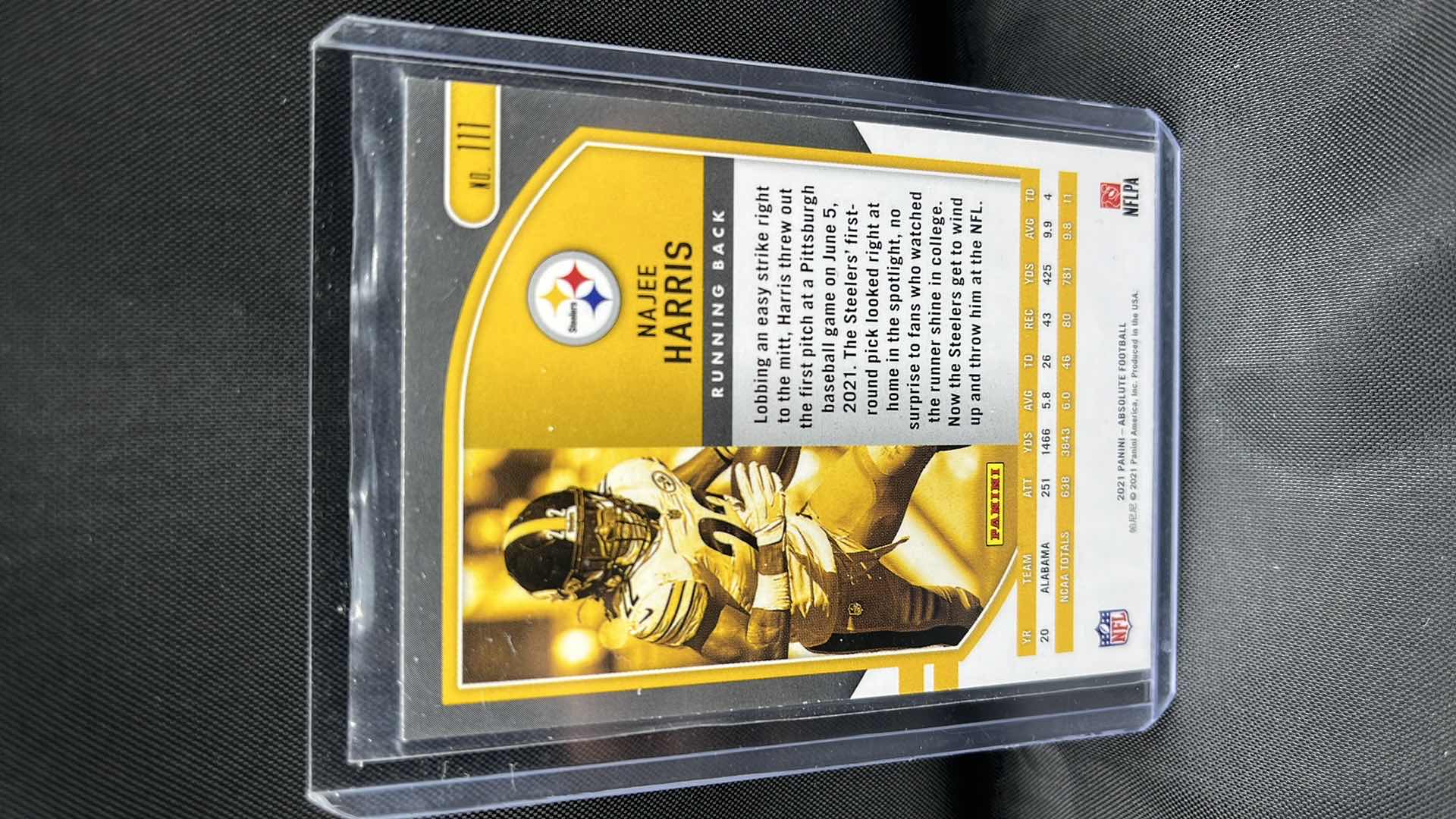 Photo 1 of 2021 panini absolute rookie Najee Harris 111