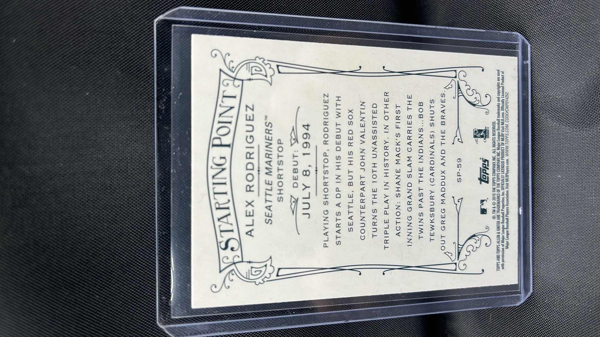 Photo 1 of 2015 TOPPS rookie Alex Rodriguez sp-59