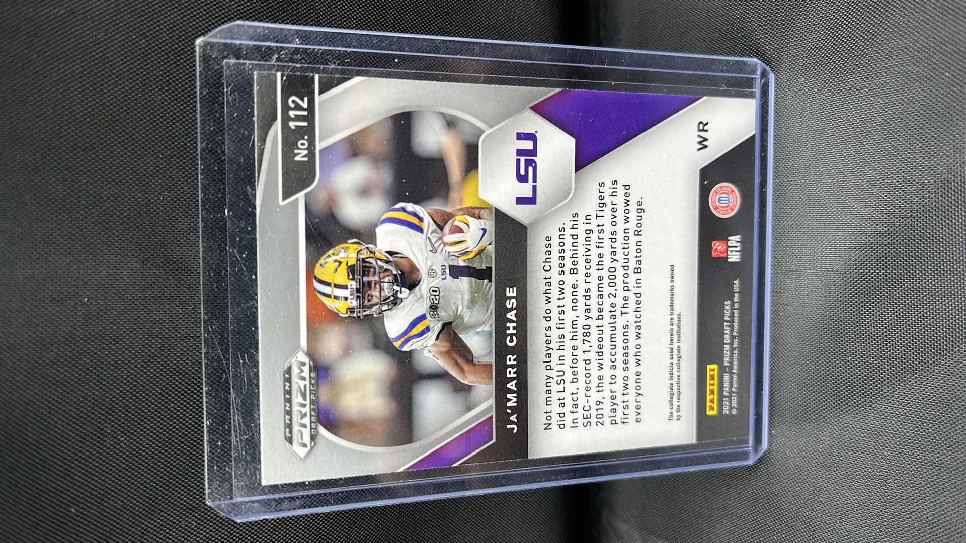 Photo 1 of 2021 panini PRIZM rookie ja’marr chase 112