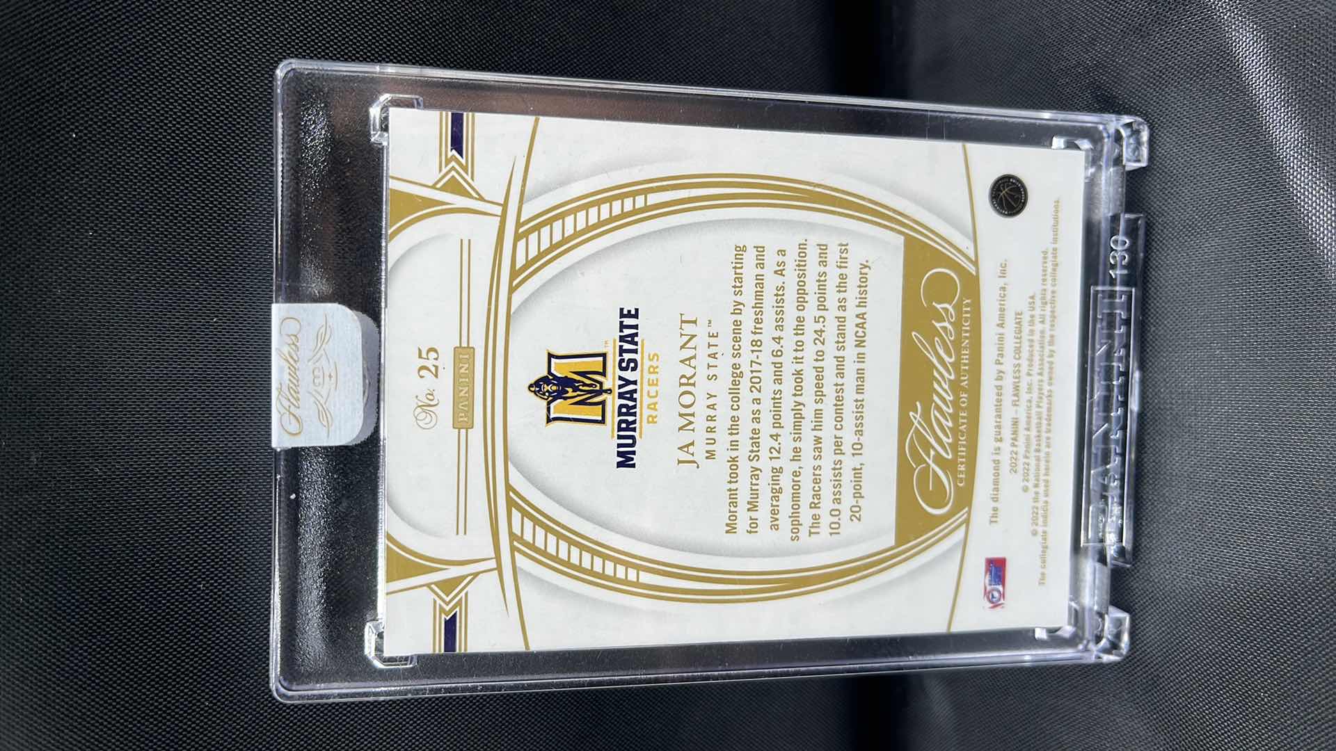 Photo 1 of 2022 panini flawless diamond rookie ja morant 01