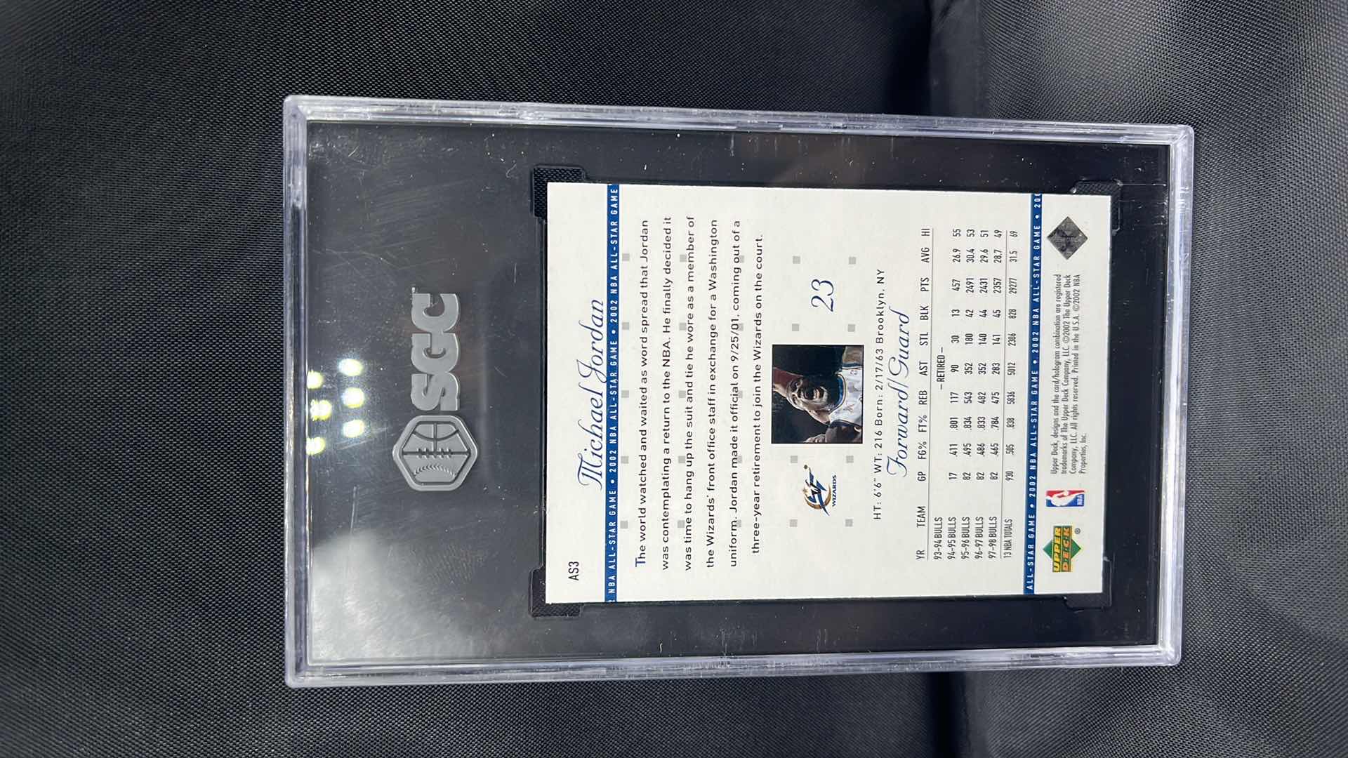 Photo 1 of 2002 UD all-star game Michael Jordan 619 mint 8