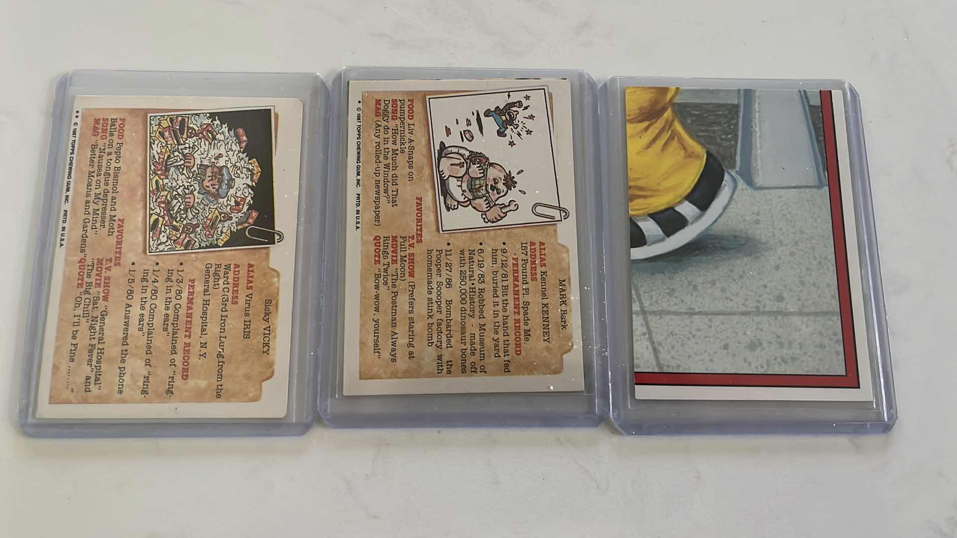 Photo 1 of Assorted garbage pail kids collectible sticker cards