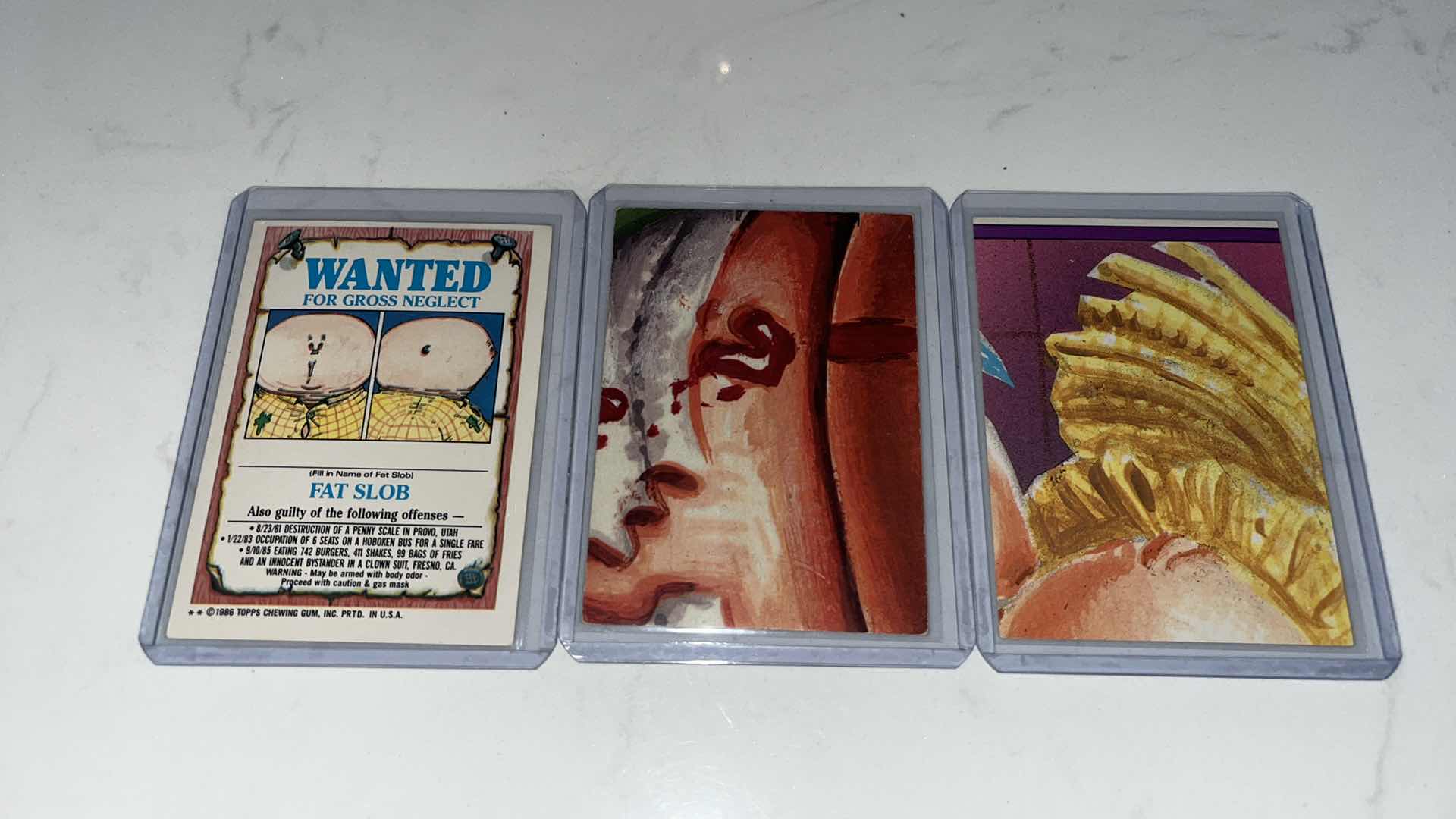 Photo 2 of Assorted garbage pail kids collectible sticker cards