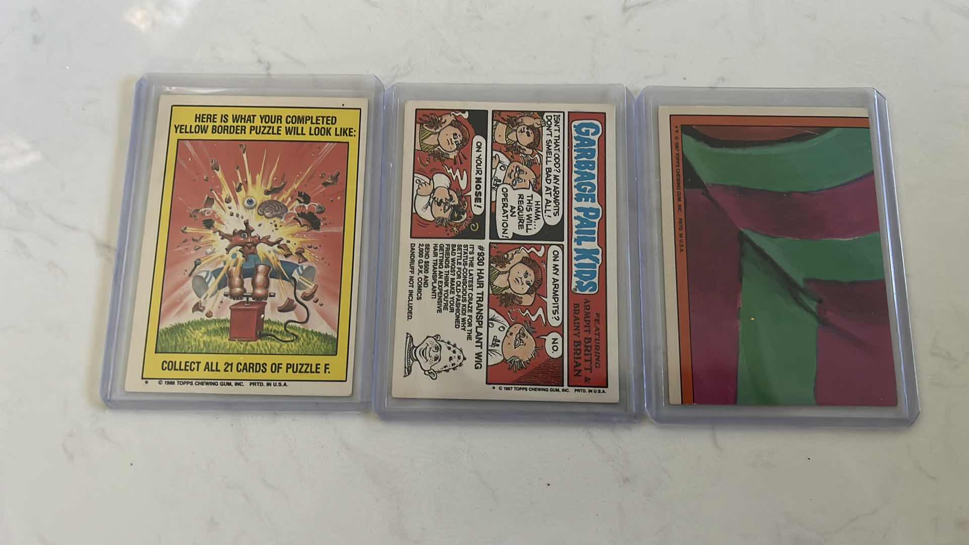 Photo 1 of Assorted garbage pail kids collectible sticker cards