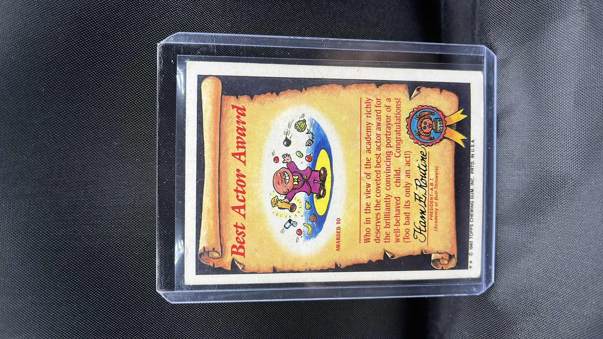 Photo 1 of Chris Hiss Garbage Pail Kids #62b Extended Variation Matte back