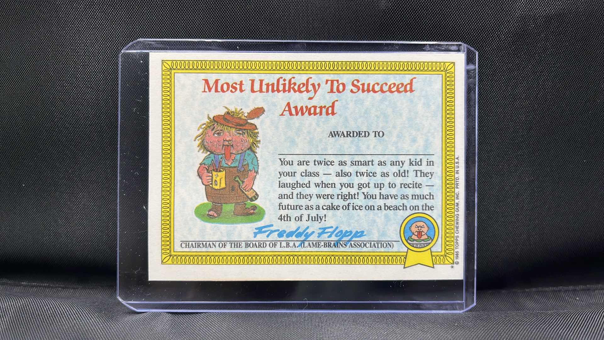 Photo 1 of 1985 TOPPS GARBAGE PAIL KIDS GPK CORRODED CARL 19a