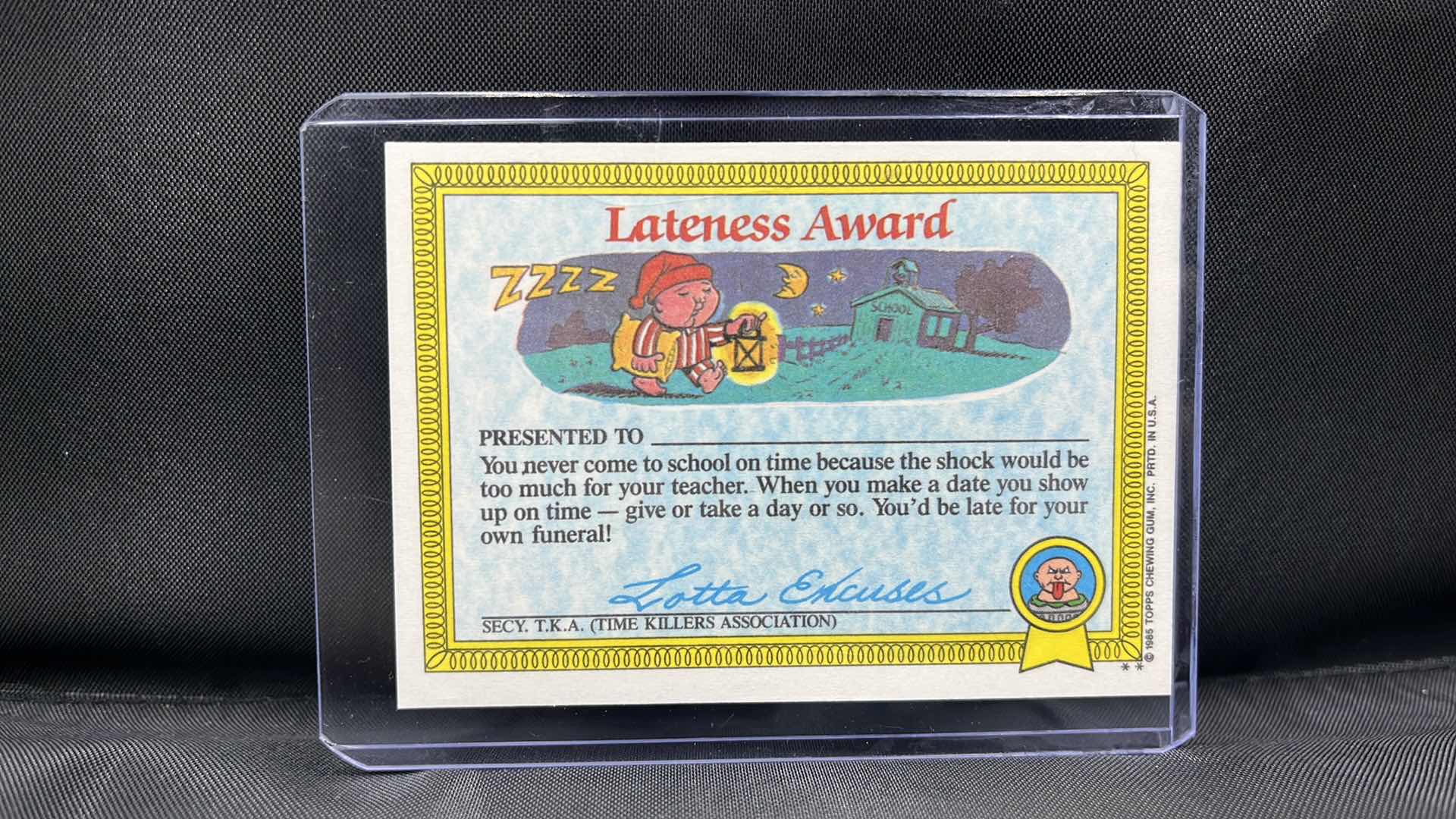 Photo 1 of 1985 TOPPS GARBAGE PAIL KIDS GPK RAY DECAY 2b