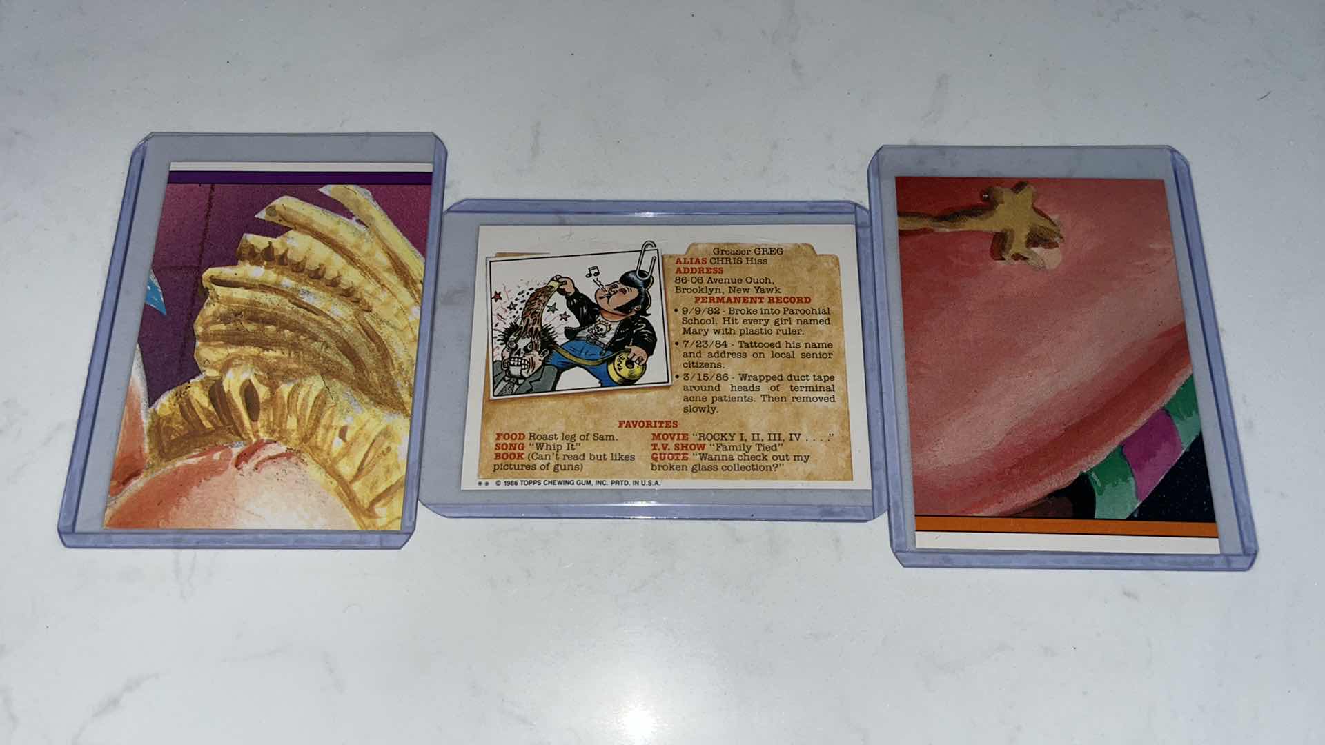 Photo 1 of 1986 Assorted garbage pail kids sticker cards