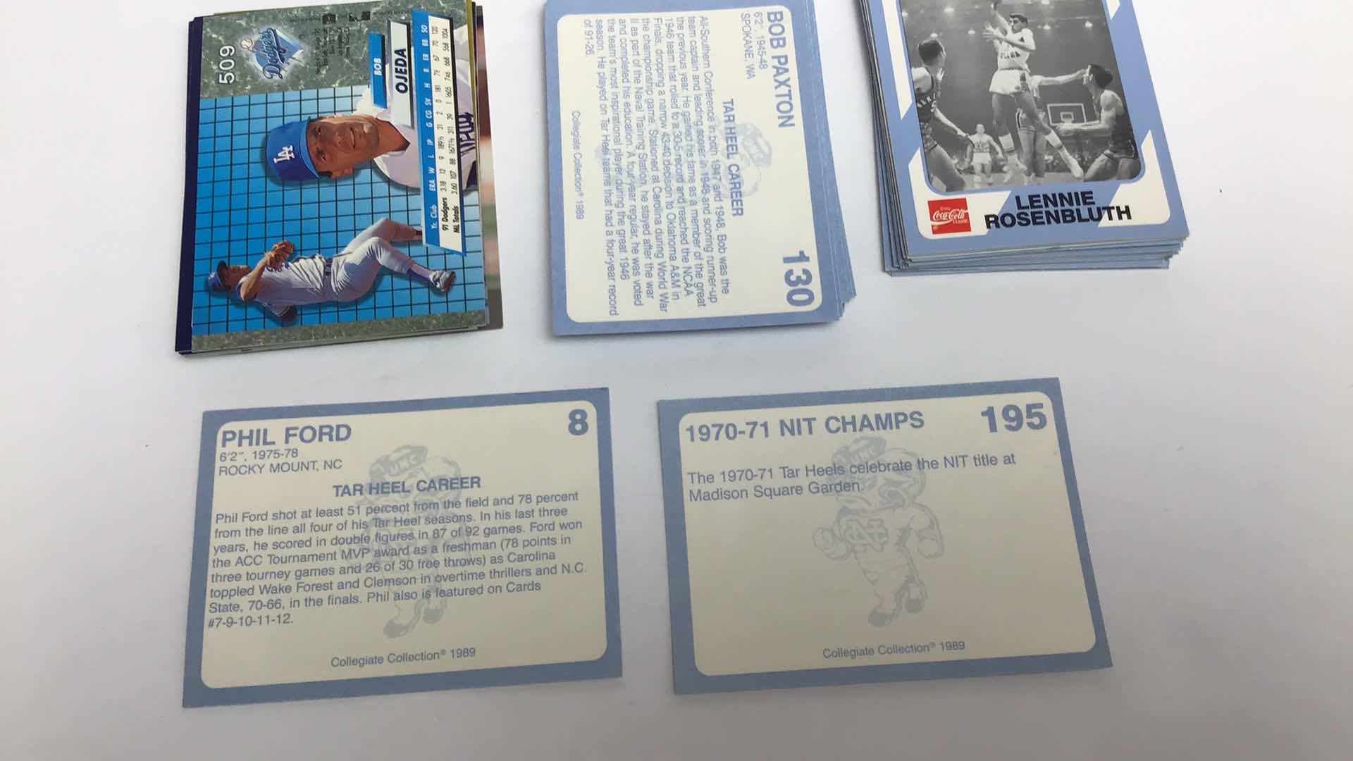 Photo 1 of $50 LOT OF APPROX 150 COLLEGIATE COLLECTION 80S-90S NBS CARDS*