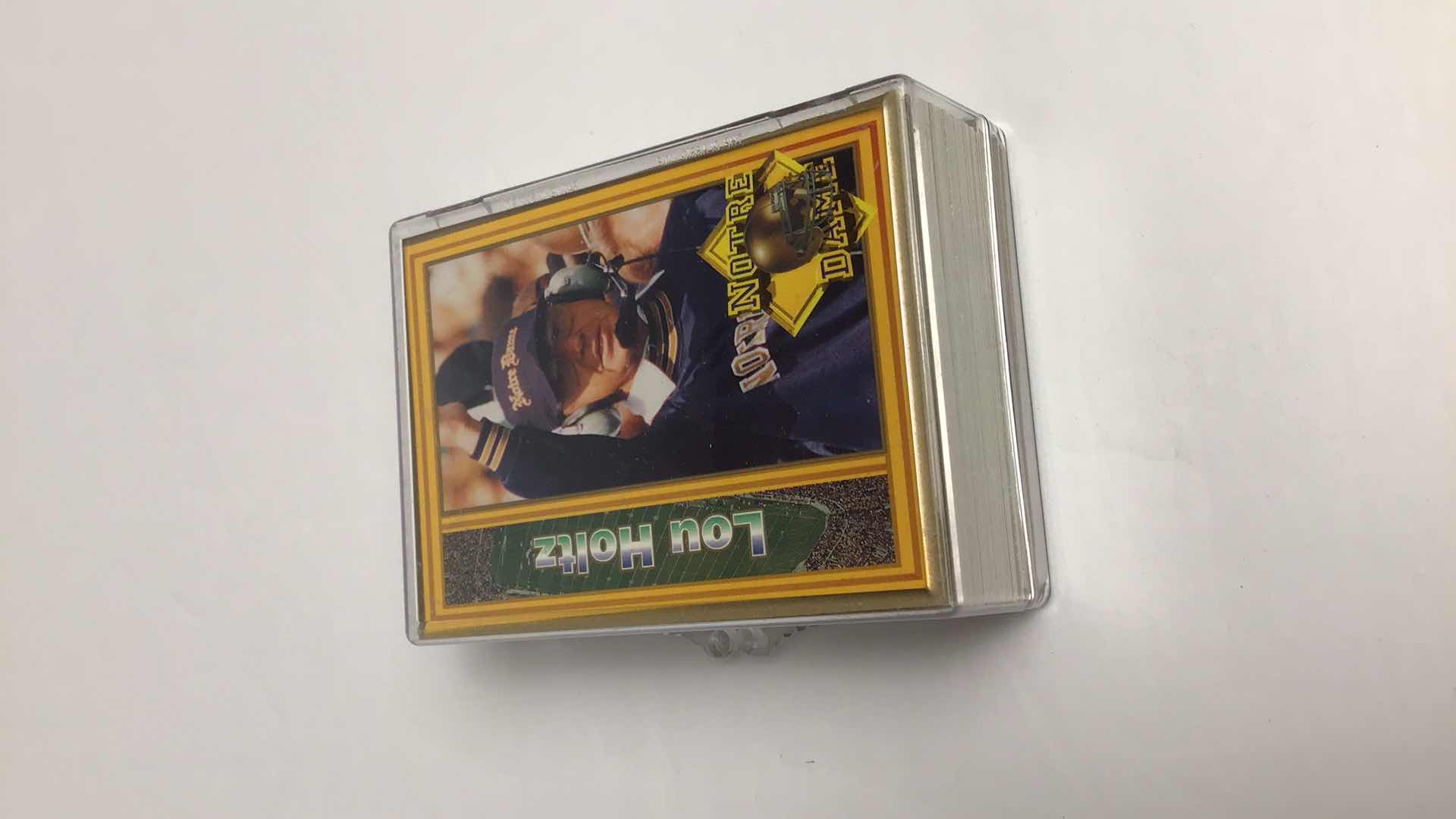 Photo 1 of $25 UNIVERSITY OF NOTRE DAME 19L3 TRADING CARD DECK IN CASE*