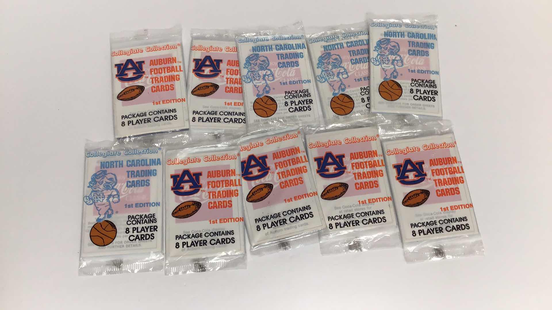 Photo 1 of $30 10 SEALED PACKS COLLEGIATE COLLECTION QST EDITION COLLEGE TRADING CARDS*