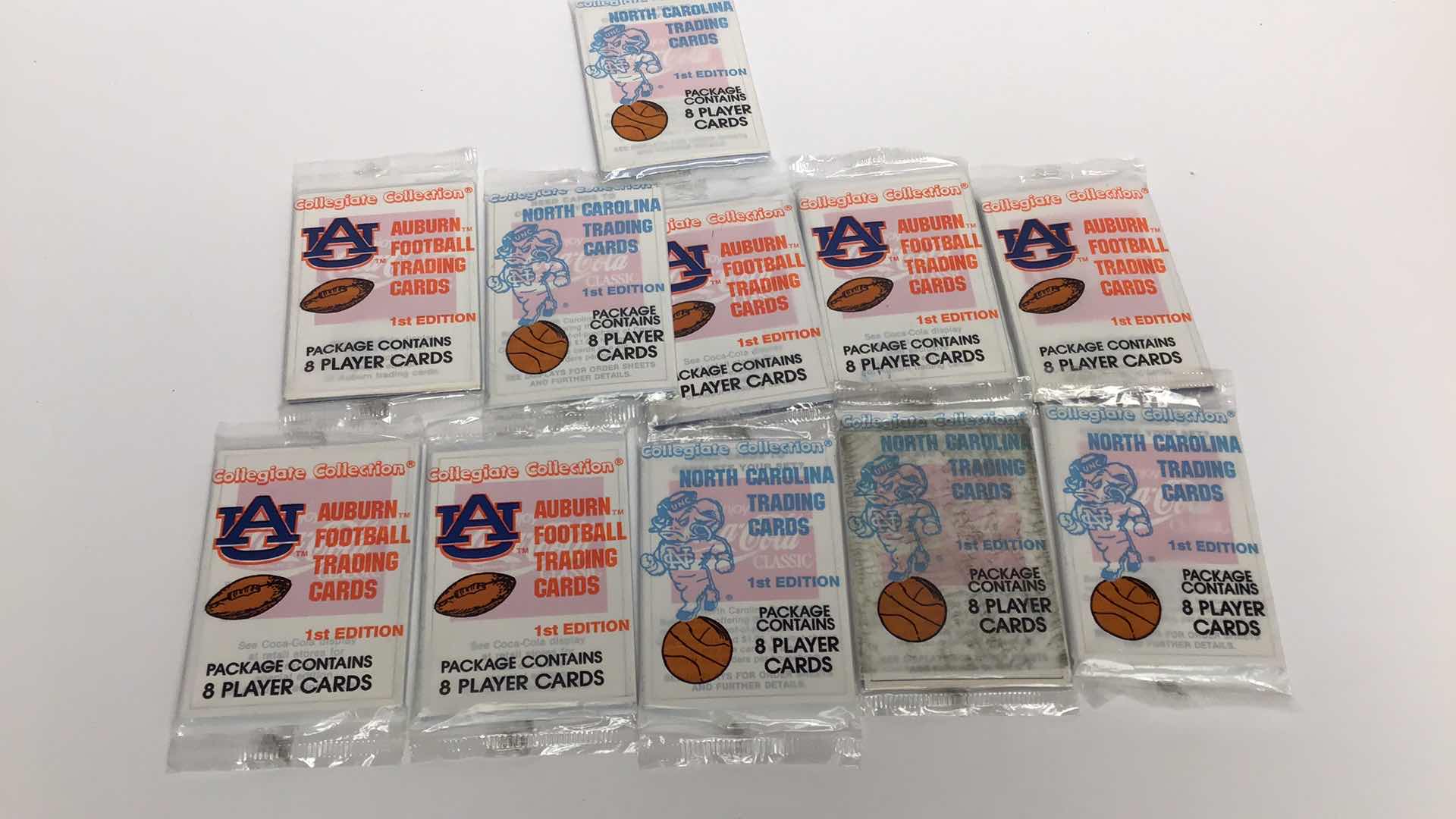 Photo 1 of $30 11 SEALED PACKS COLLEGIATE COLLECTION QST EDITION COLLEGE TRADING CARDS*