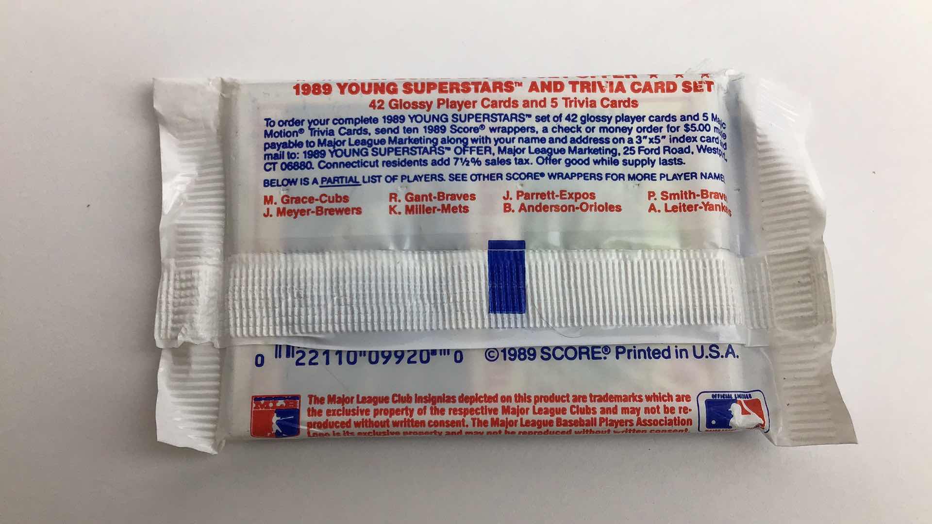 Photo 1 of $50 LOT OF 7 SEALED 1989 SCORE MLB TRADING CARD PACKS*