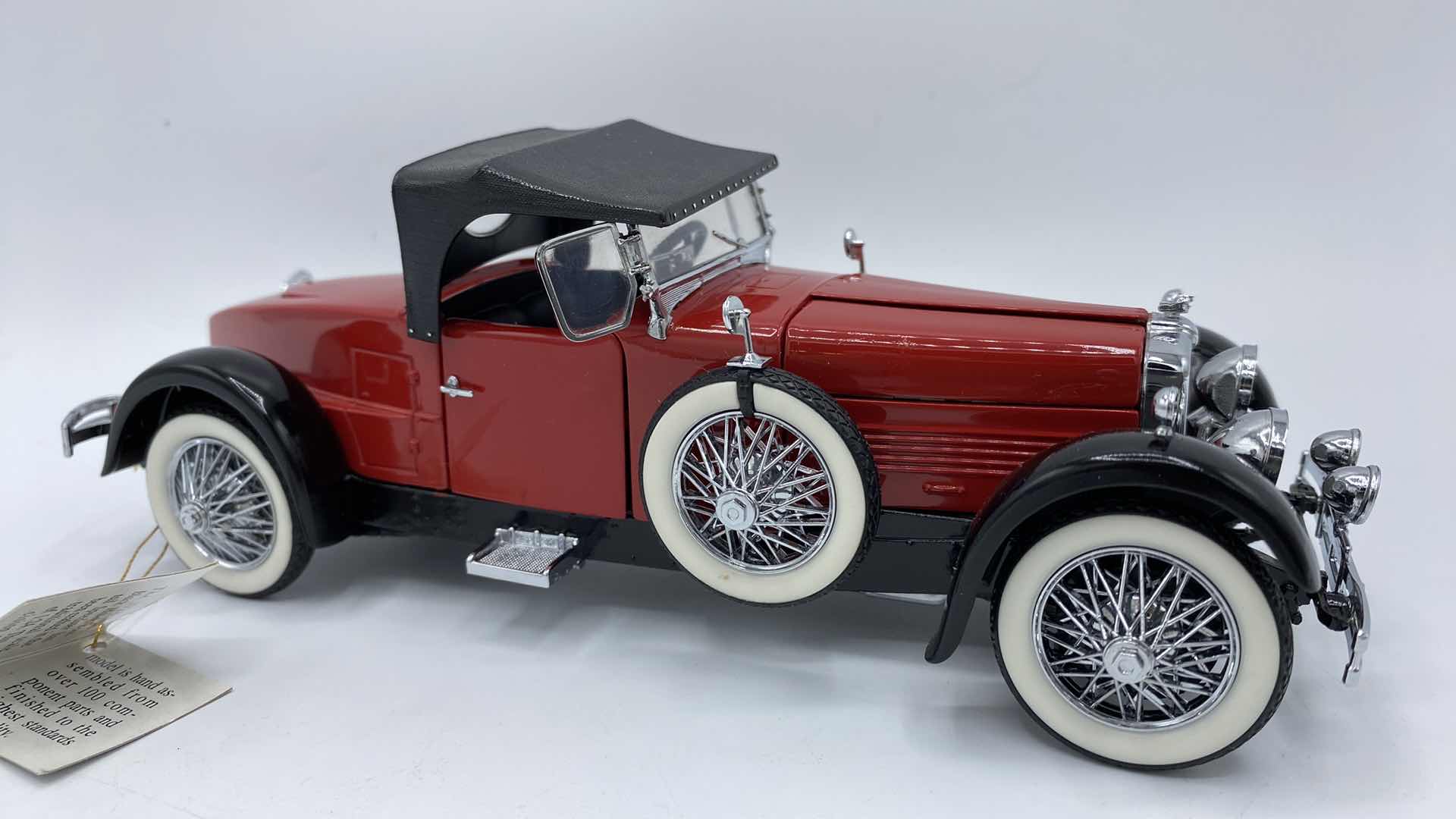 Photo 1 of FRANKLIN MINT 1928 STUTZ BLACK HAWK BOAT-TAIL SPEEDSTER MODEL 1-24 WITH BOX  $350