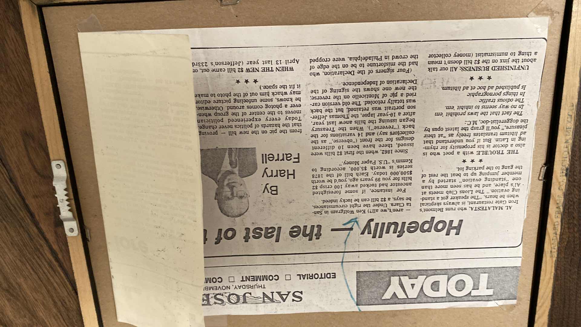 Photo 5 of 5-FRAMED COIN & MONEY COLLECTION ARTWORK 9 1/2” x 12”