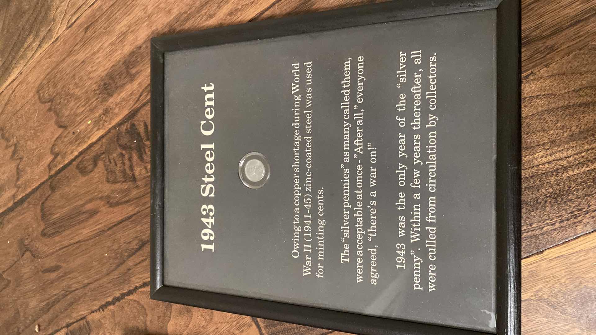 Photo 6 of 5-FRAMED COIN & MONEY COLLECTION ARTWORK 9 1/2” x 12”