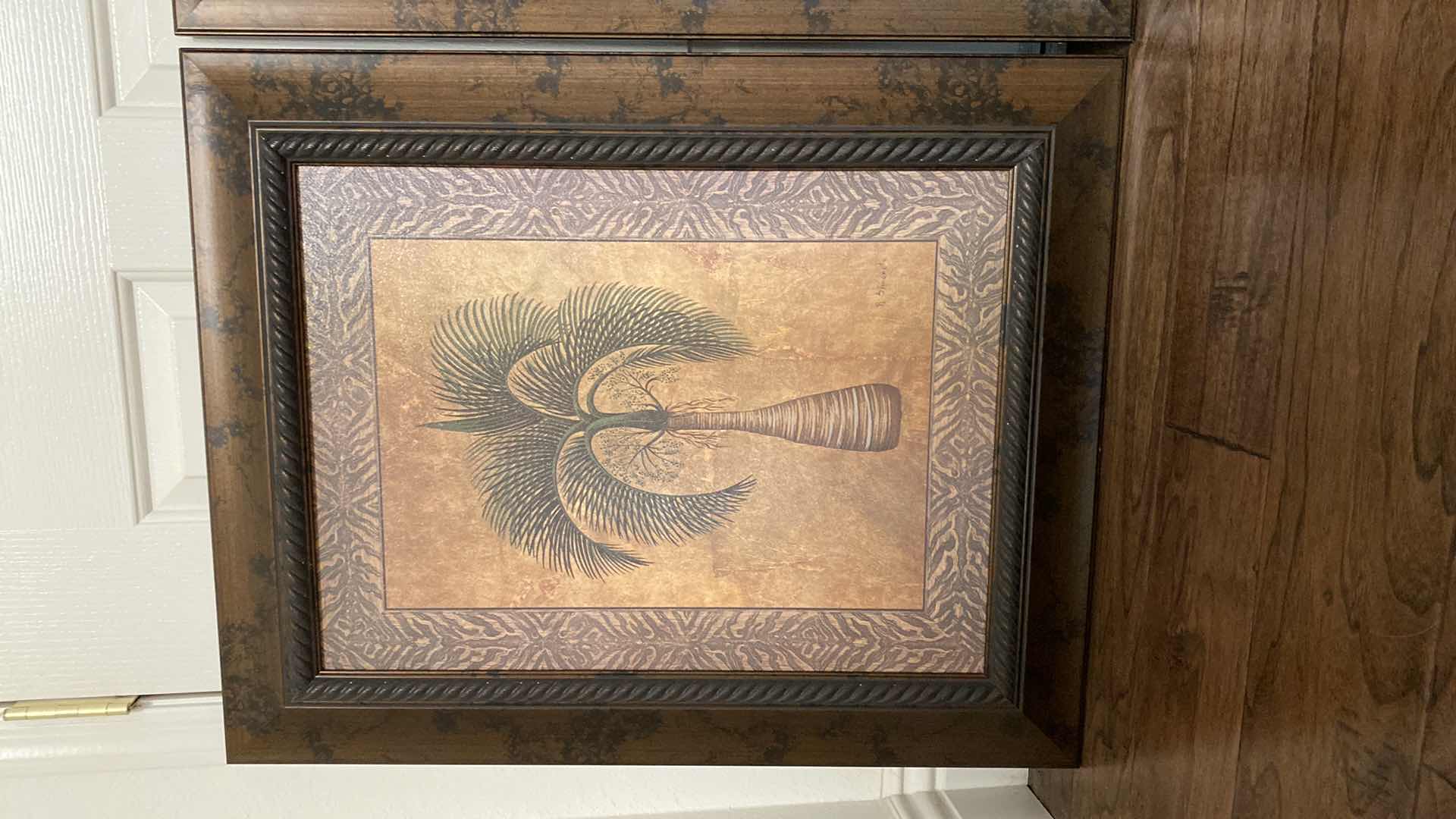 Photo 1 of 3-FRAMED PALM TREE ARTWORKS 25” x 31”
