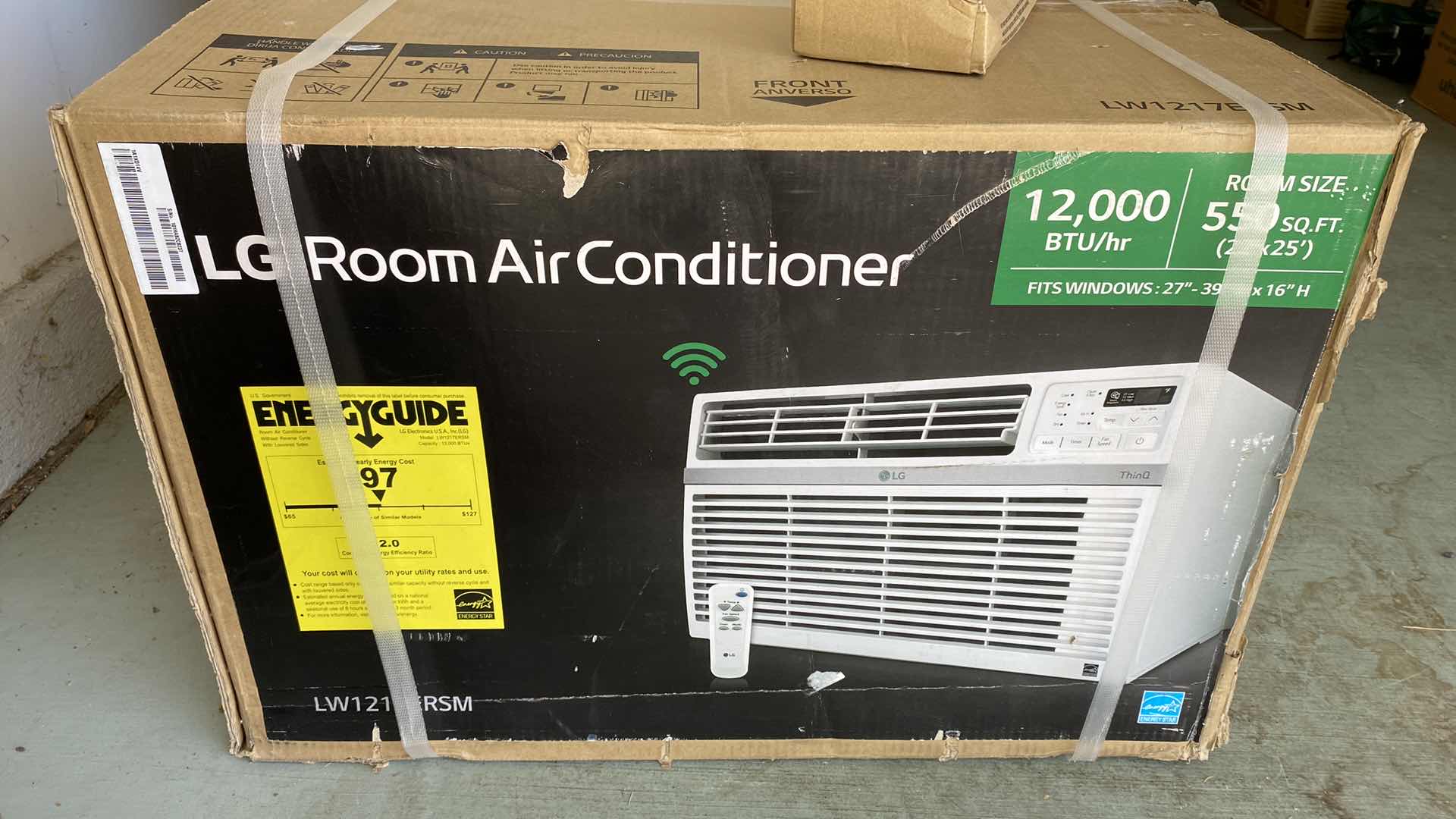 Photo 1 of NIB LG ROOM AIR CONDITIONER LW1217ERSM 12,000 BTU FOR ROOM SIZE 550 Sq. Ft.