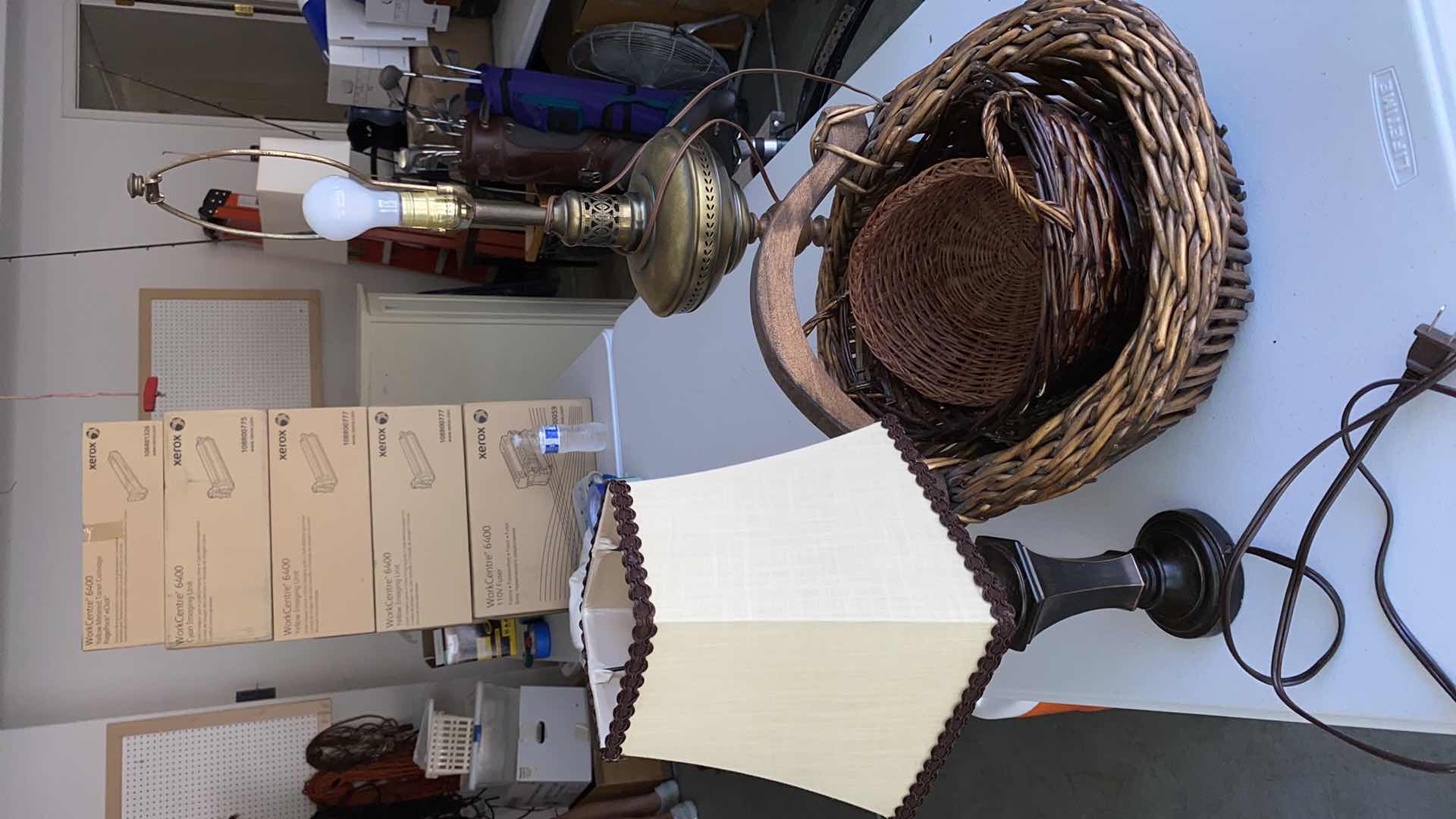 Photo 1 of PAIR OF LAMPS TALLEST 32”