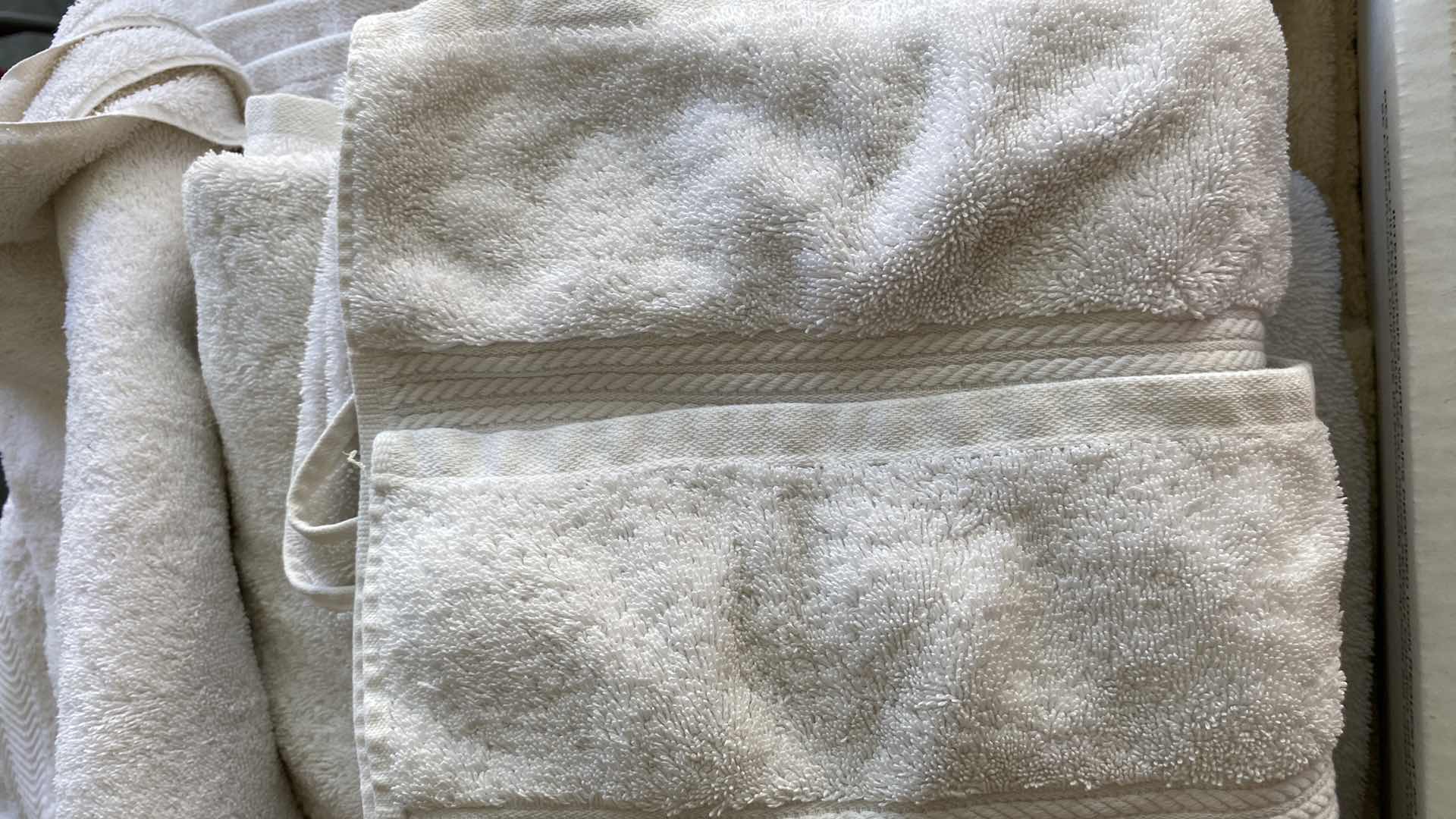 Photo 1 of CHRISTMAS LIGHTED GARLAND AND BOX OF TOWELS