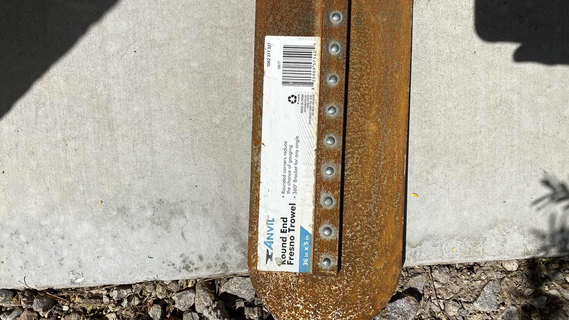 Photo 1 of ANVIL 36” X 5” ROUND ENDED TROWEL