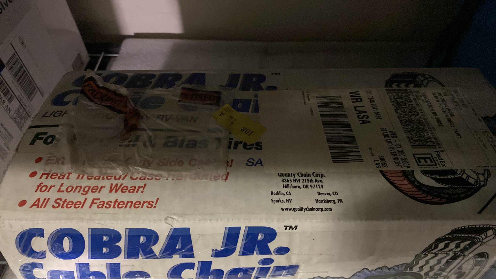 Photo 2 of COBRA JR. CABLE CHAINS FOR SUV/TRUCK AND SNOW/ICE BRUSH